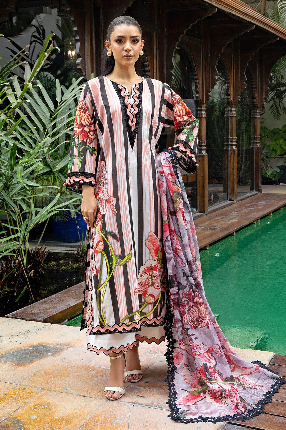 Gul Ahmed | Festive Capsule 25 | PC-52002 by Gul Ahmed - Designer Dress - Type: Ladies Clothes - Available at Libayah - 100% Original