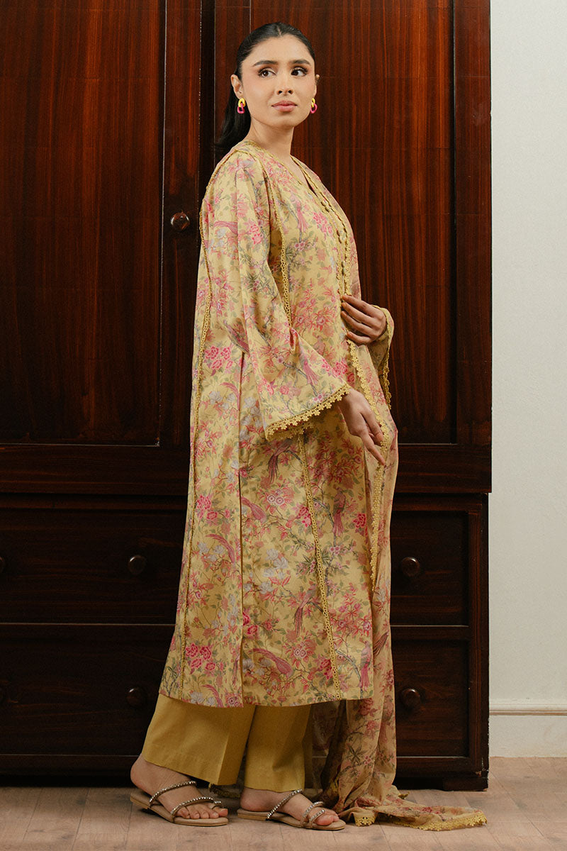 Cross Stitch | Daily Wear 25 | VERDANT GLOOM-3 PC by Cross Stitch - Designer Dress - Type: Ladies Clothes - Available at Libayah - 100% Original