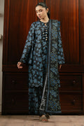 Cross Stitch | Daily Wear 25 | BLUE WAVE-3 PC by Cross Stitch - Designer Dress - Type: Ladies Clothes - Available at Libayah - 100% Original