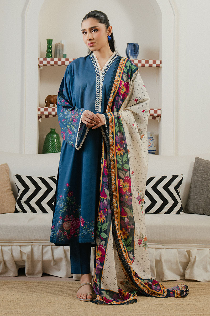 Cross Stitch | Daily Wear 25 | MIDNIGHT TIDE-3 by Cross Stitch - Designer Dress - Type: Ladies Clothes - Available at Libayah - 100% Original