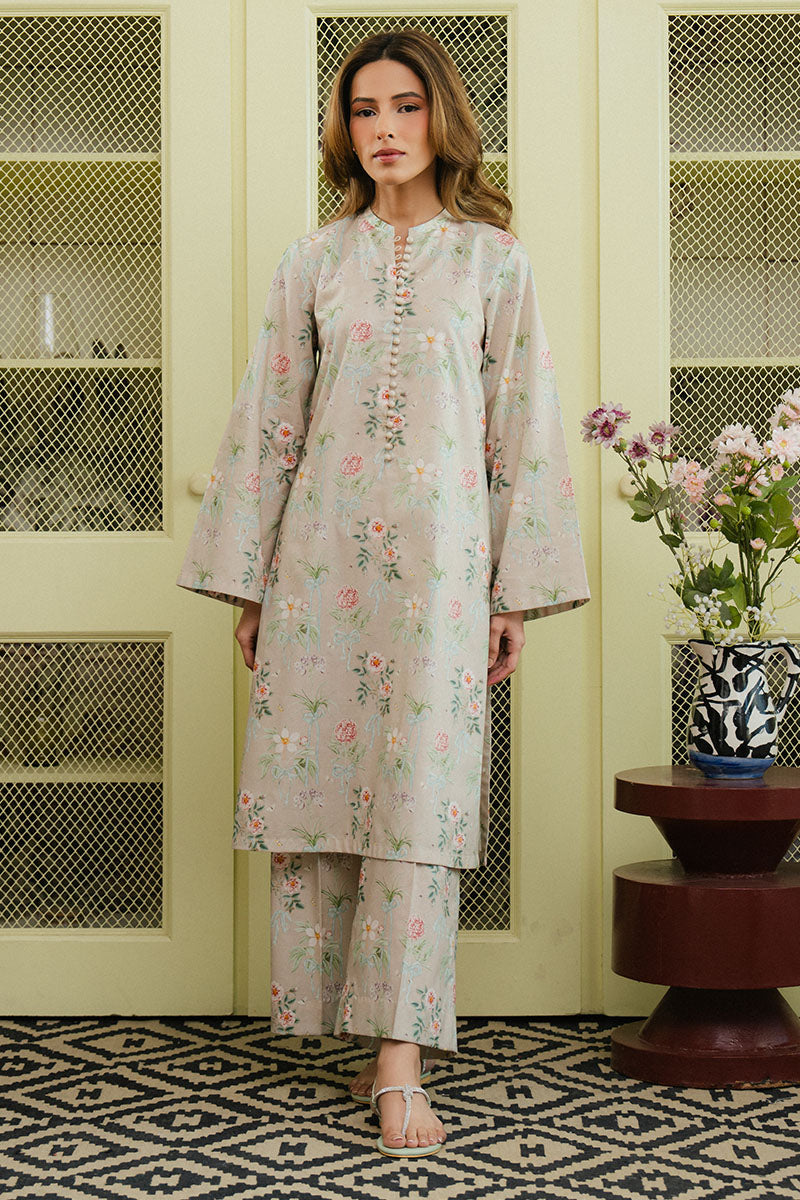 Cross Stitch | Daily Wear 25 | SERENE GLAM-2 PC by Cross Stitch - Designer Dress - Type: Ladies Clothes - Available at Libayah - 100% Original