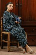 Cross Stitch | Daily Wear 25 | BLUE WAVE-3 PC by Cross Stitch - Designer Dress - Type: Ladies Clothes - Available at Libayah - 100% Original
