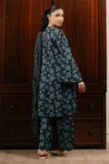 Cross Stitch | Daily Wear 25 | BLUE WAVE-3 PC by Cross Stitch - Designer Dress - Type: Ladies Clothes - Available at Libayah - 100% Original