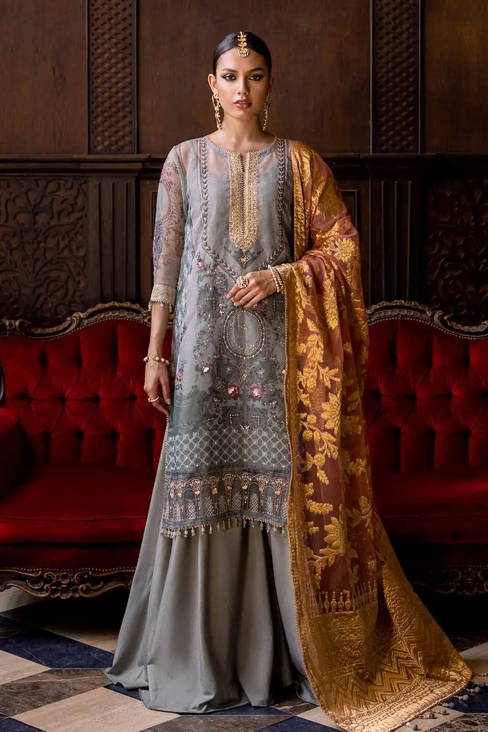 Gul Ahmed | Wedding Collection 24 | PRW-32071 by Gul Ahmed - Designer Dress - Type: Ladies Clothes - Available at Libayah - 100% Original