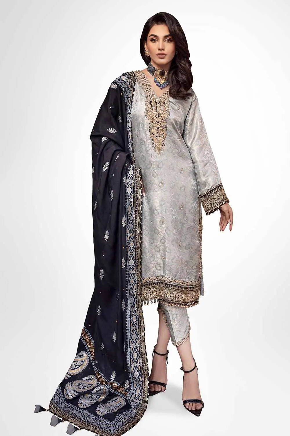 Gul Ahmed | Wedding Collection 24 | PRW-32073 by Gul Ahmed - Designer Dress - Type: Ladies Clothes - Available at Libayah - 100% Original