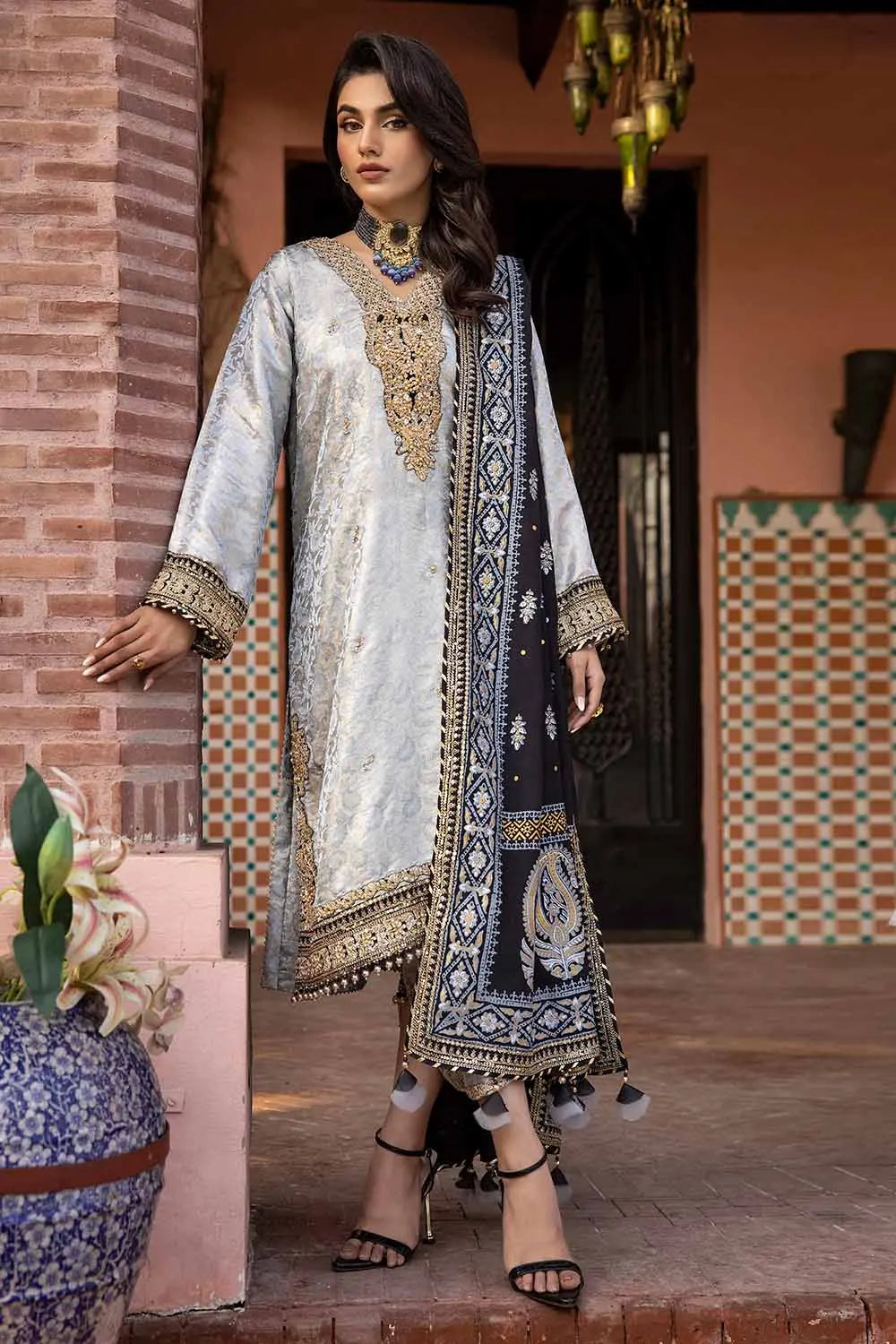 Gul Ahmed | Wedding Collection 24 | PRW-32073 by Gul Ahmed - Designer Dress - Type: Ladies Clothes - Available at Libayah - 100% Original