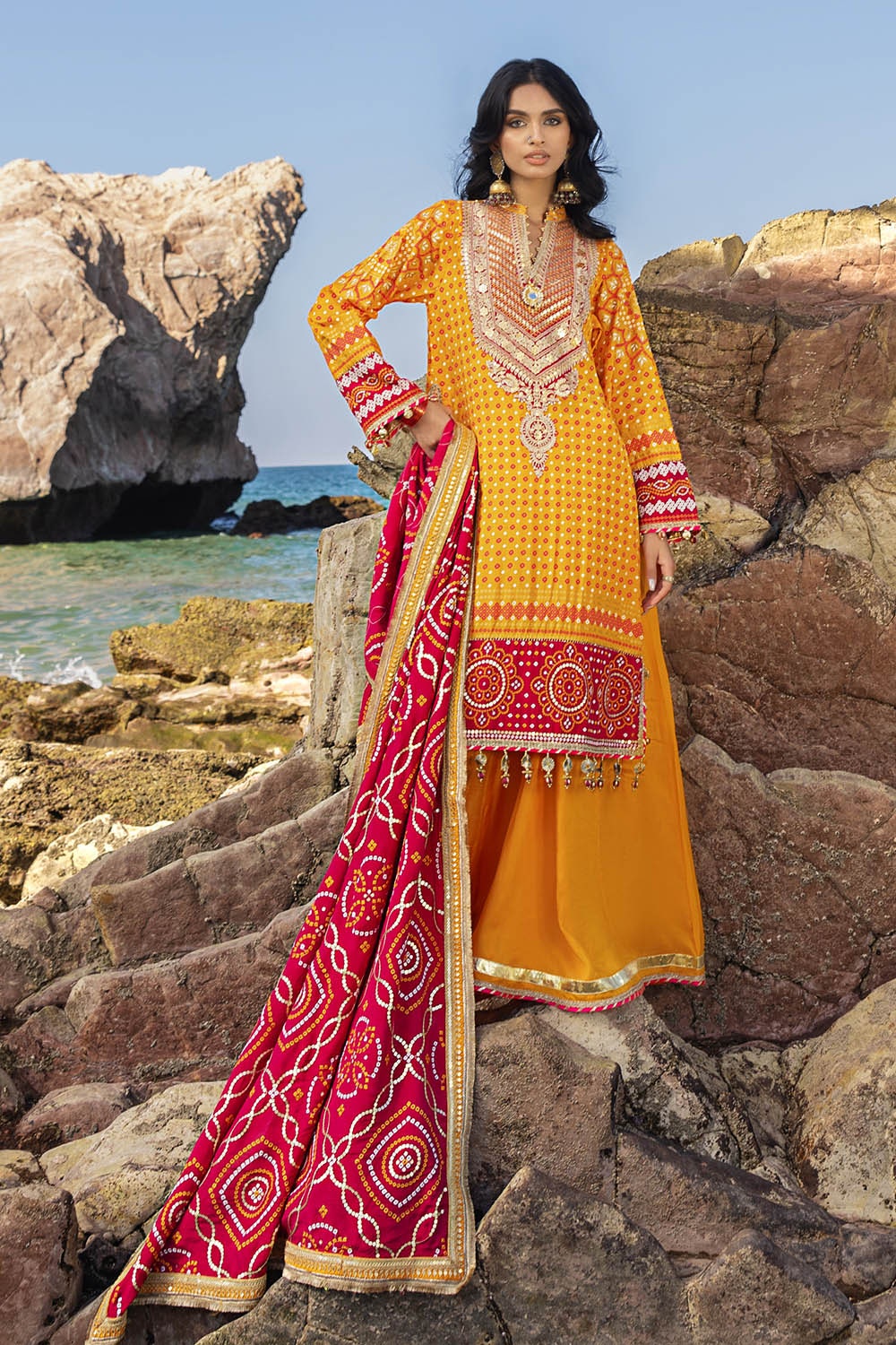 Gul Ahmed | Chunri Lawn 25 | PRW-42006 by Gul Ahmed - Designer Dress - Type: Ladies Clothes - Available at Libayah - 100% Original