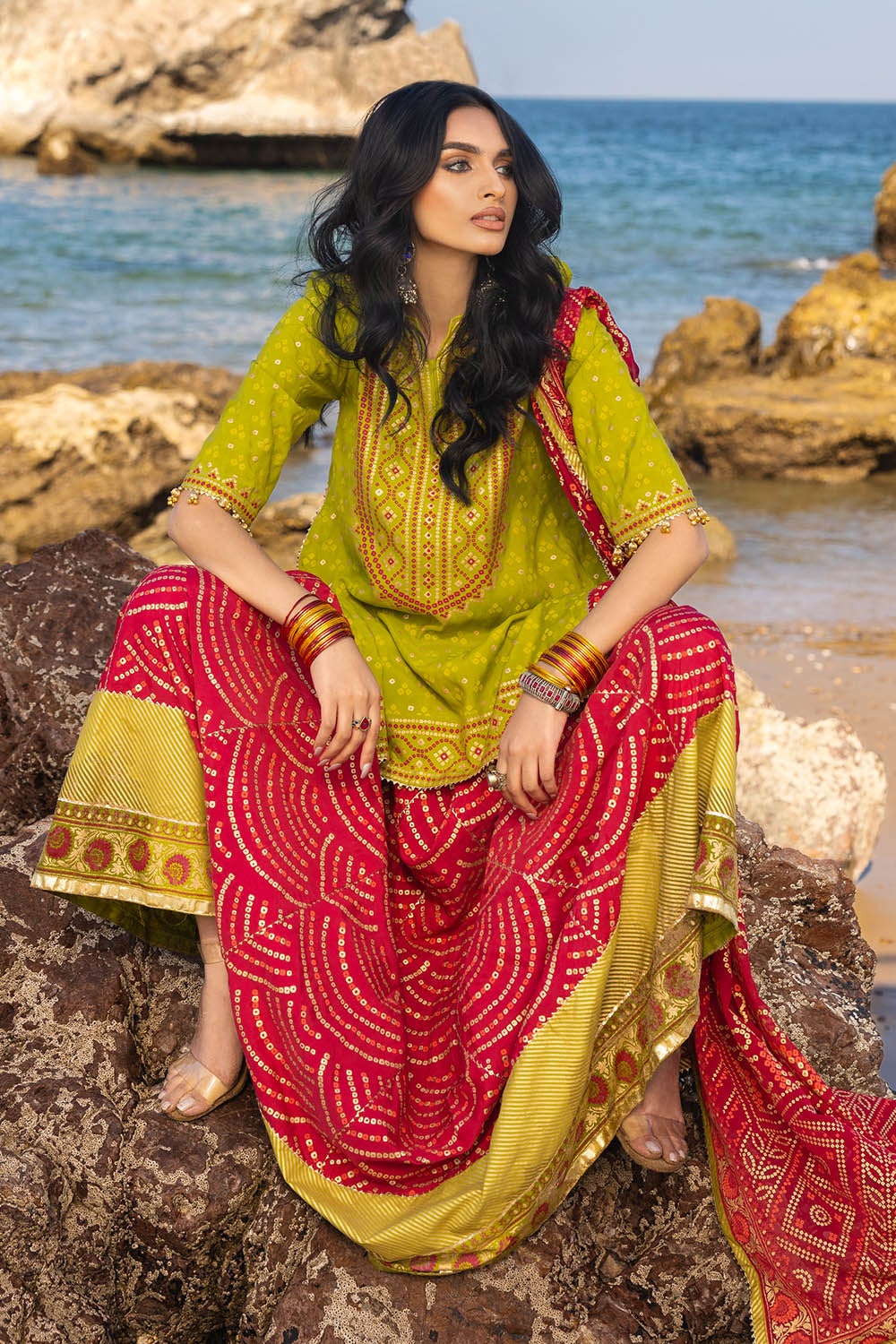 Gul Ahmed | Chunri Lawn 25 | PRW-52021 by Gul Ahmed - Designer Dress - Type: Ladies Clothes - Available at Libayah - 100% Original