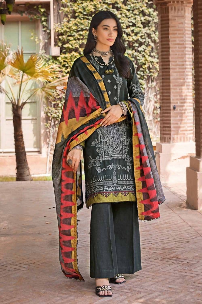 Gul Ahmed | Winter Collection 24 | Cotton Net Dupatta MJ-32072 by Gul Ahmed - Designer Dress - Type: Ladies Clothes - Available at Libayah - 100% Original