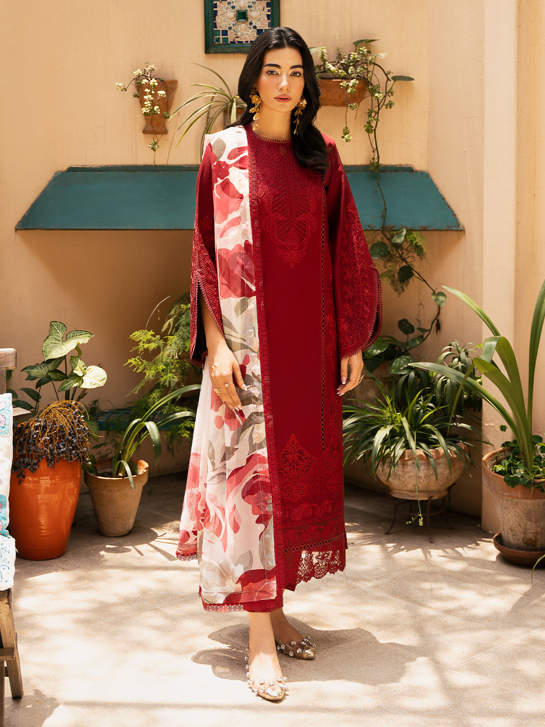 Izel | Dastak Luxury Lawn | REET by Izel - Designer Dress - Type: Ladies Clothes - Available at Libayah - 100% Original