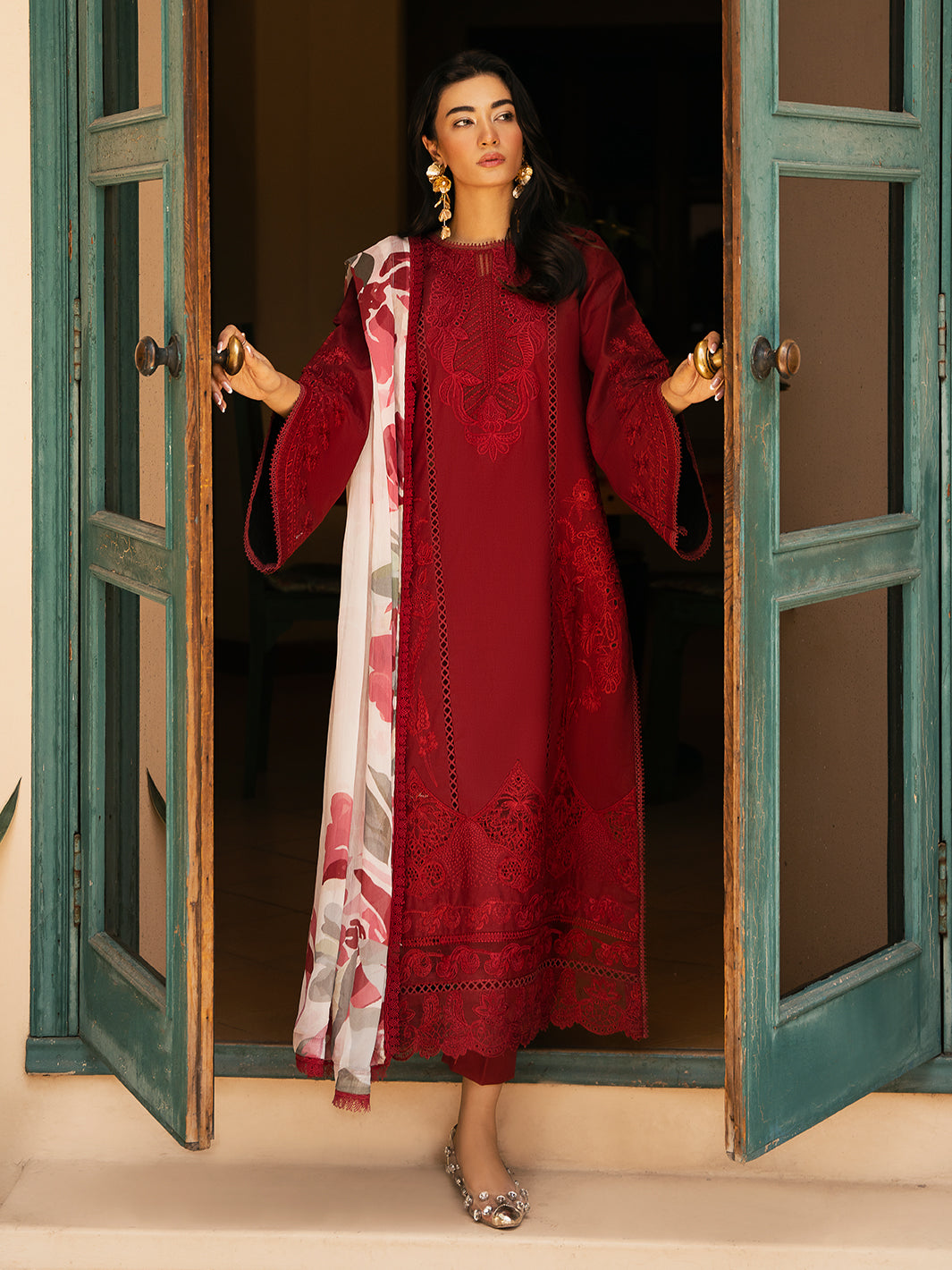 Izel | Dastak Luxury Lawn | REET by Izel - Designer Dress - Type: Ladies Clothes - Available at Libayah - 100% Original