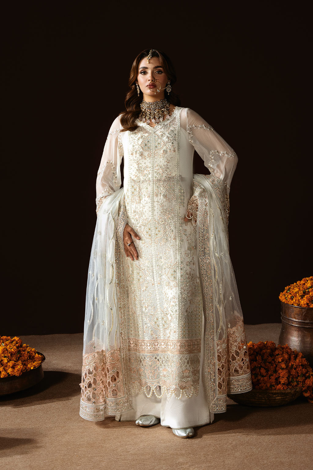 Ramsha | Dastak Luxury Chiffon Collection | Q-204 by Ramsha - Designer Dress - Type: Ladies Clothes - Available at Libayah - 100% Original