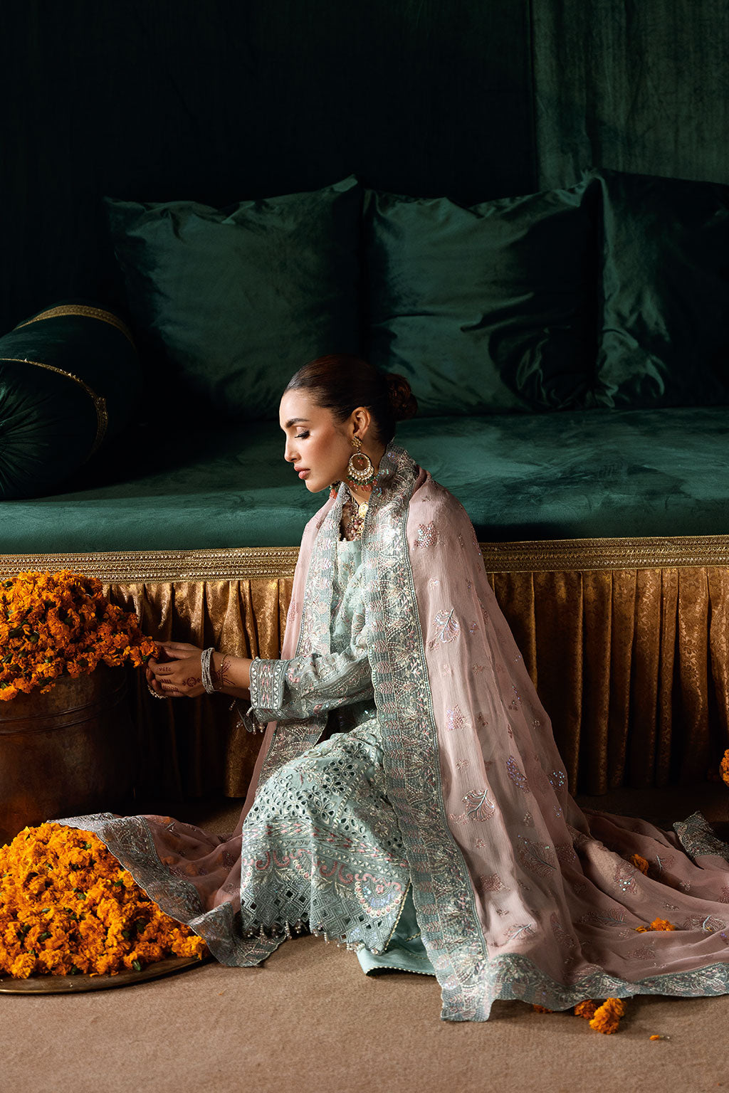Ramsha | Dastak Luxury Chiffon Collection | Q-206 by Ramsha - Designer Dress - Type: Ladies Clothes - Available at Libayah - 100% Original