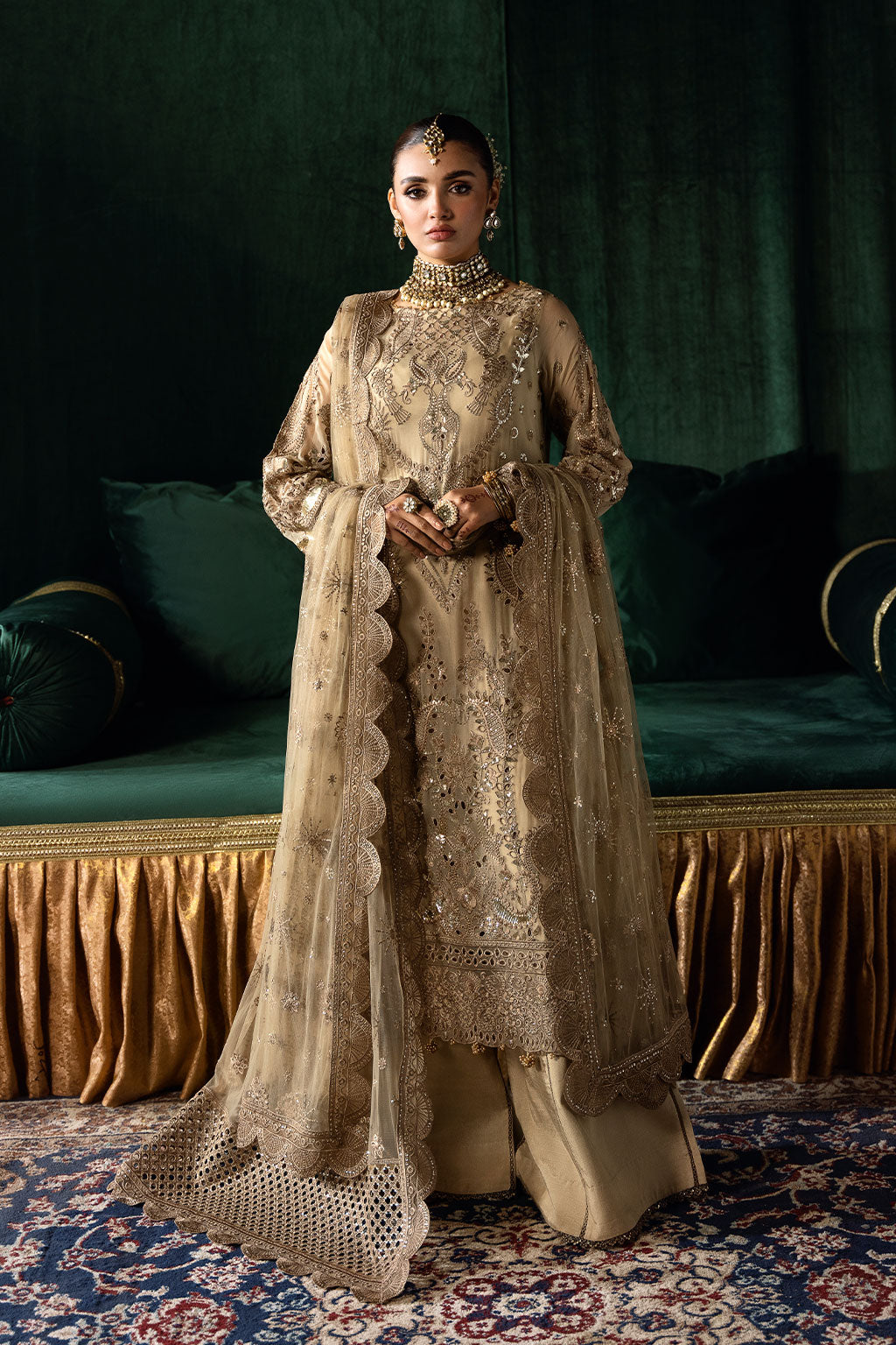 Ramsha | Dastak Luxury Chiffon Collection | Q-207 by Ramsha - Designer Dress - Type: Ladies Clothes - Available at Libayah - 100% Original