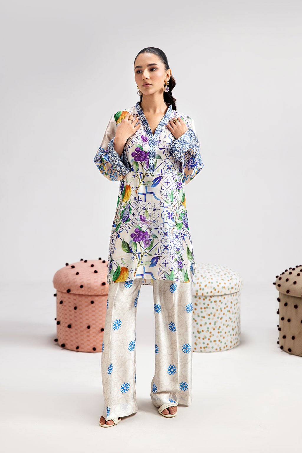 Afsanah | The Print Edit | SUMMER GLORY AP-111 by Afsanah - Designer Dress - Type: Ladies Clothes - Available at Libayah - 100% Original