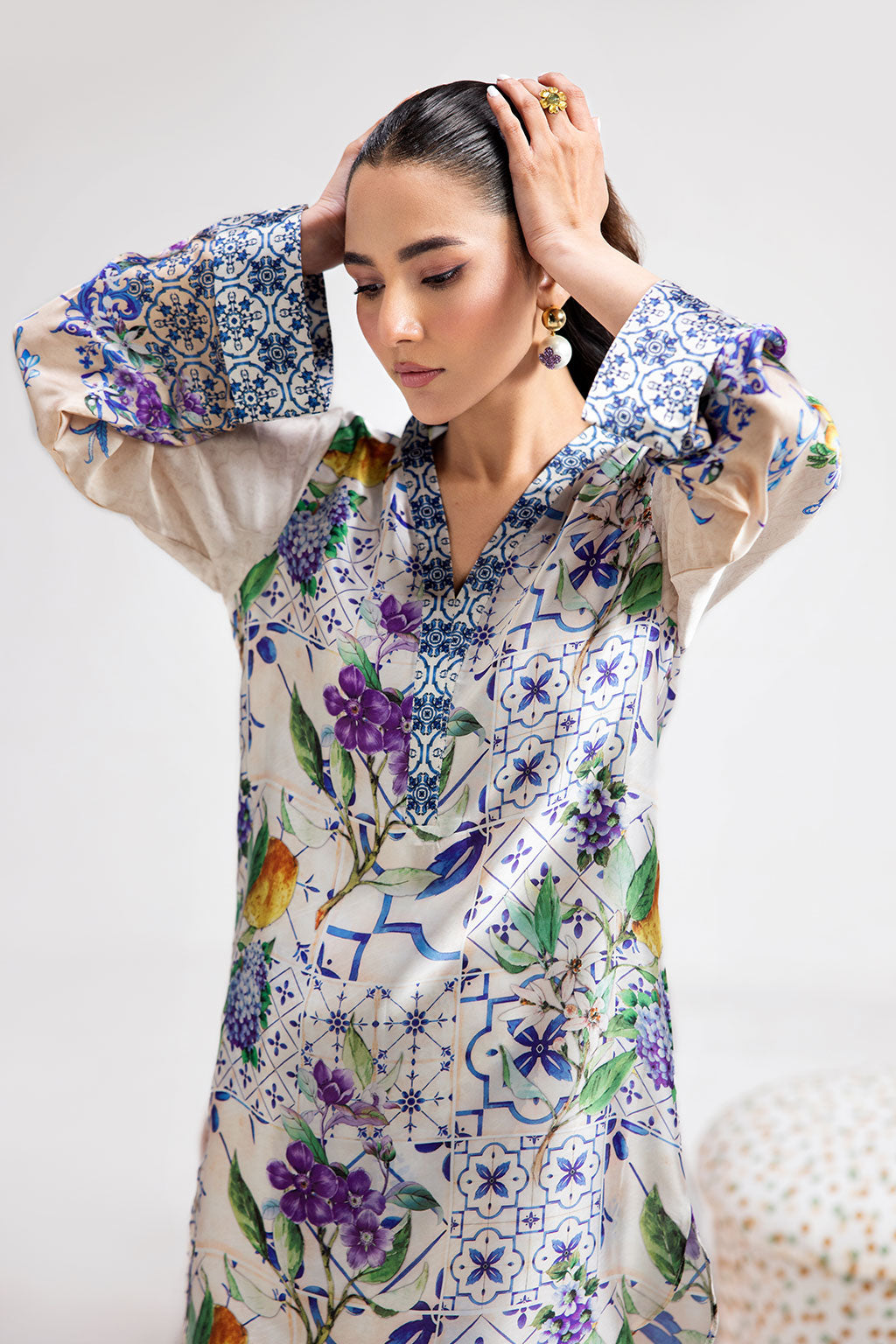 Afsanah | The Print Edit | SUMMER GLORY AP-111 by Afsanah - Designer Dress - Type: Ladies Clothes - Available at Libayah - 100% Original