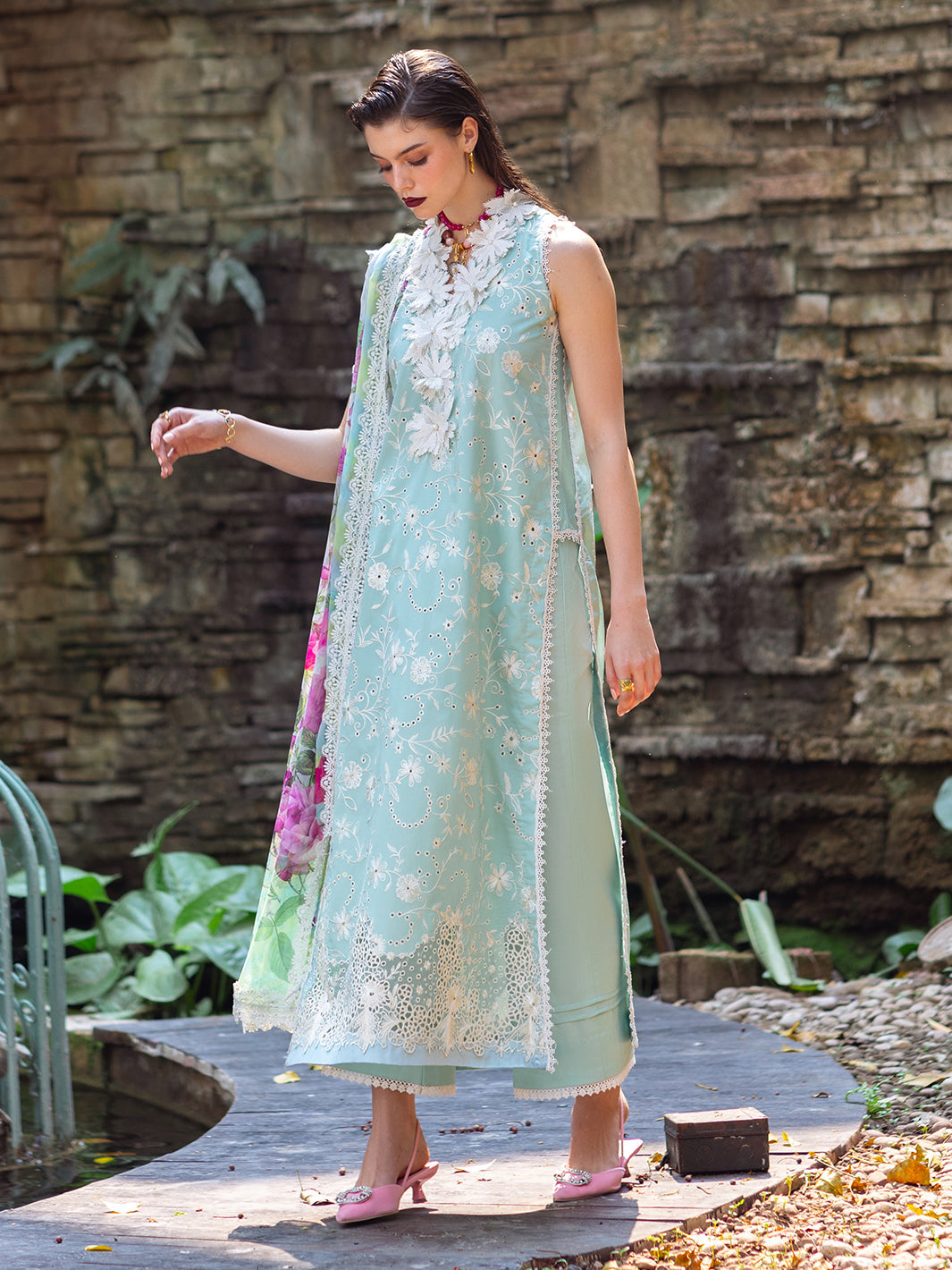 Roheenaz | Dahlia Embroidered Lawn 24 | Zinnia by Roheenaz - Designer Dress - Type: Ladies Clothes - Available at Libayah - 100% Original
