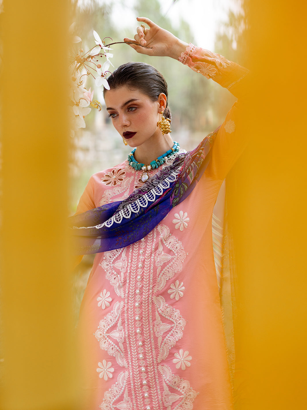 Roheenaz | Dahlia Embroidered Lawn 24 | Orchid by Roheenaz - Designer Dress - Type: Ladies Clothes - Available at Libayah - 100% Original