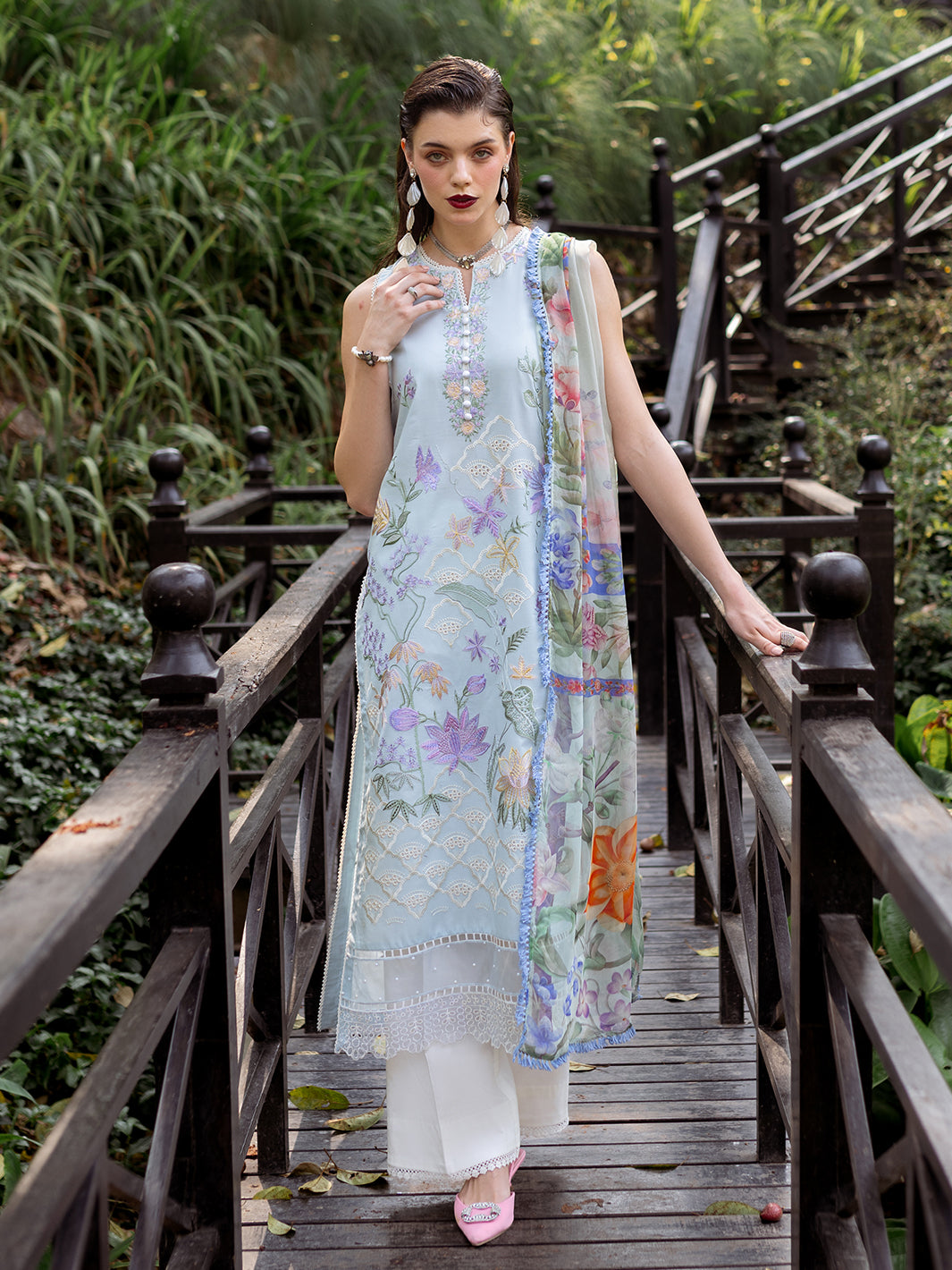 Roheenaz | Dahlia Embroidered Lawn 24 | Daisy by Roheenaz - Designer Dress - Type: Ladies Clothes - Available at Libayah - 100% Original