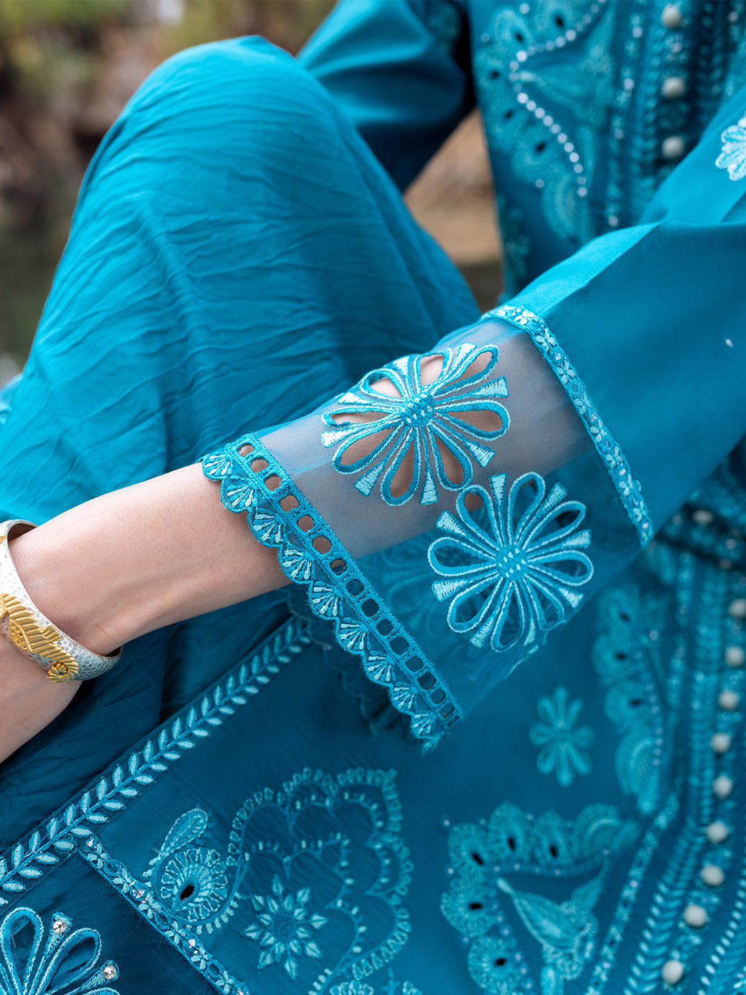 Roheenaz | Dahlia Embroidered Lawn 24 | Delphinium by Roheenaz - Designer Dress - Type: Ladies Clothes - Available at Libayah - 100% Original