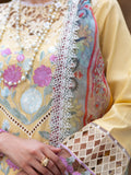 Roheenaz | Dahlia Embroidered Lawn 24 | Daffodil by Roheenaz - Designer Dress - Type: Ladies Clothes - Available at Libayah - 100% Original
