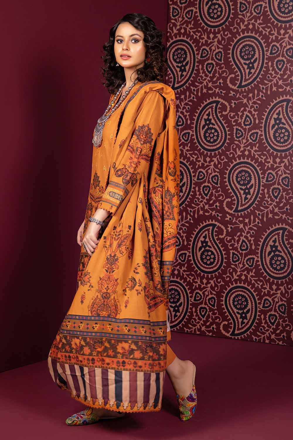 Gul Ahmed | Winter Collection 24 | Suit K-32006 by Gul Ahmed - Designer Dress - Type: Ladies Clothes - Available at Libayah - 100% Original