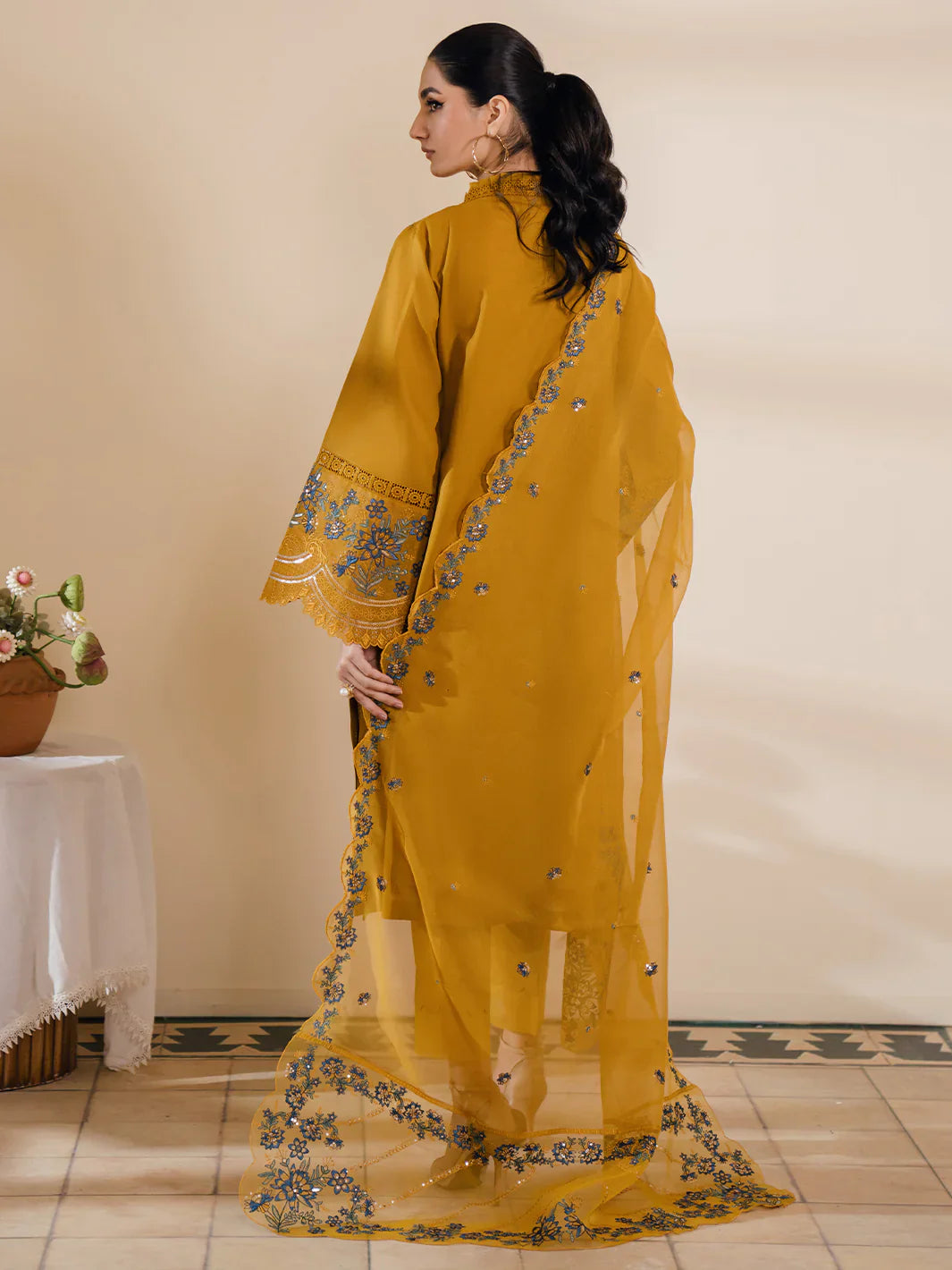 Bin Ilyas | Naqsh Luxury Lawn | Azlin by Bin Ilyas - Designer Dress - Type: Ladies Clothes - Available at Libayah - 100% Original