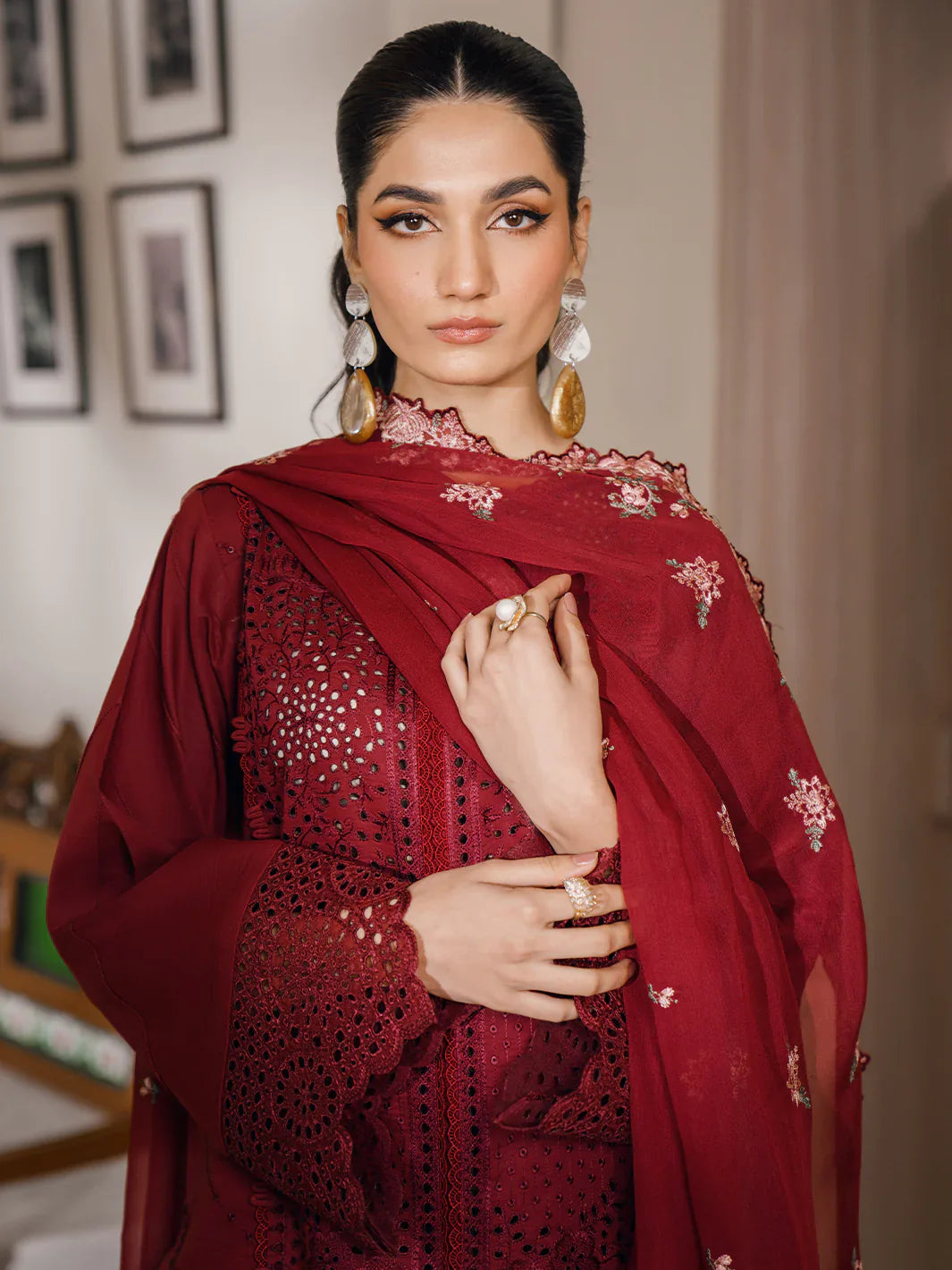 Bin Ilyas | Naqsh Luxury Lawn | Dilara by Bin Ilyas - Designer Dress - Type: Ladies Clothes - Available at Libayah - 100% Original