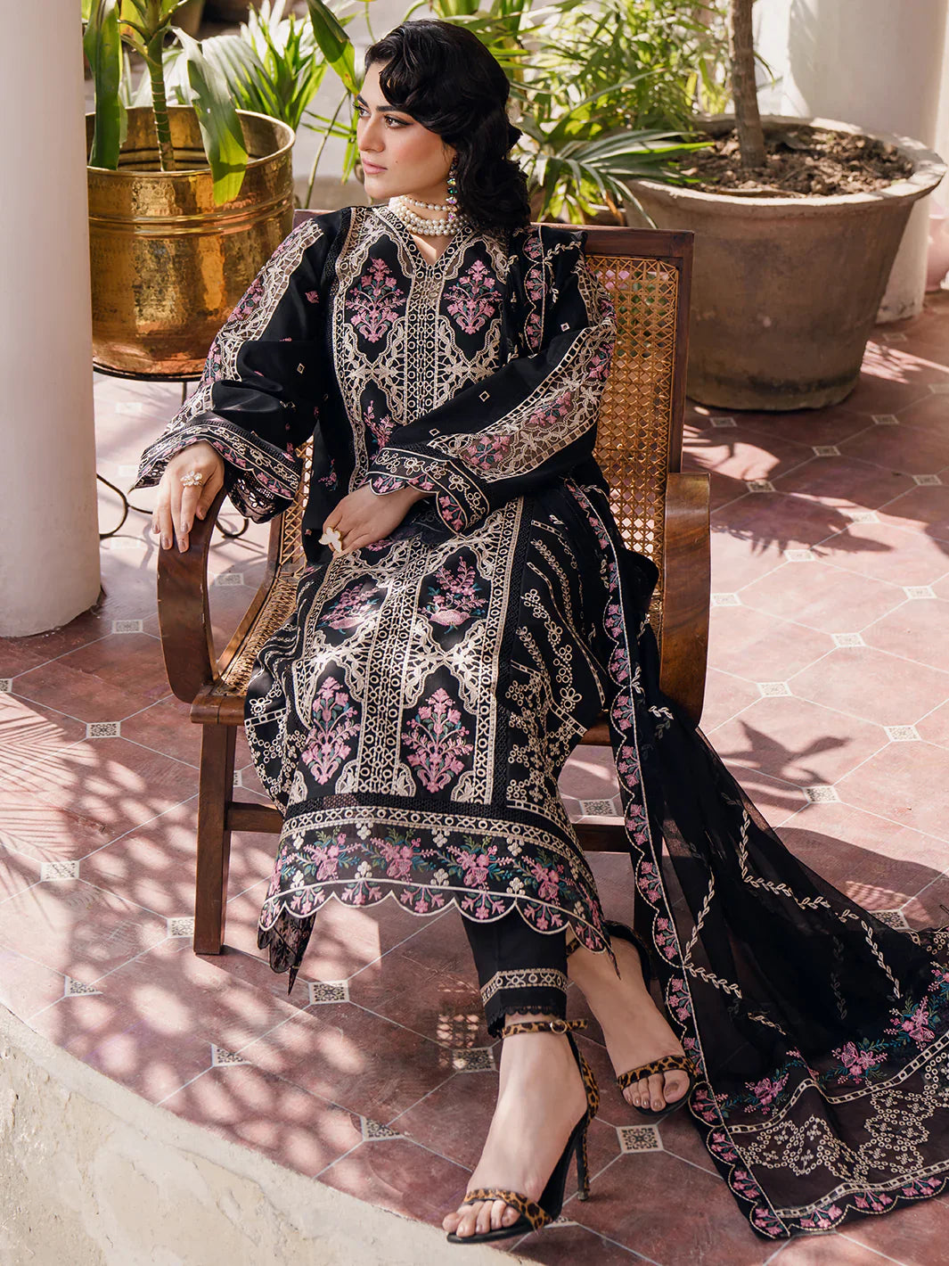 Bin Ilyas | Naqsh Luxury Lawn | Esra by Bin Ilyas - Designer Dress - Type: Ladies Clothes - Available at Libayah - 100% Original