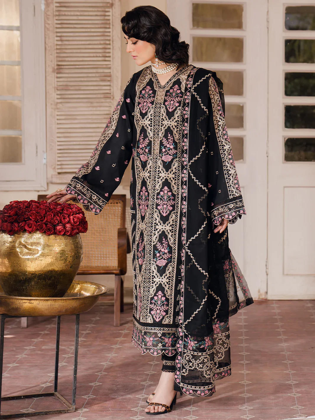 Bin Ilyas | Naqsh Luxury Lawn | Esra by Bin Ilyas - Designer Dress - Type: Ladies Clothes - Available at Libayah - 100% Original