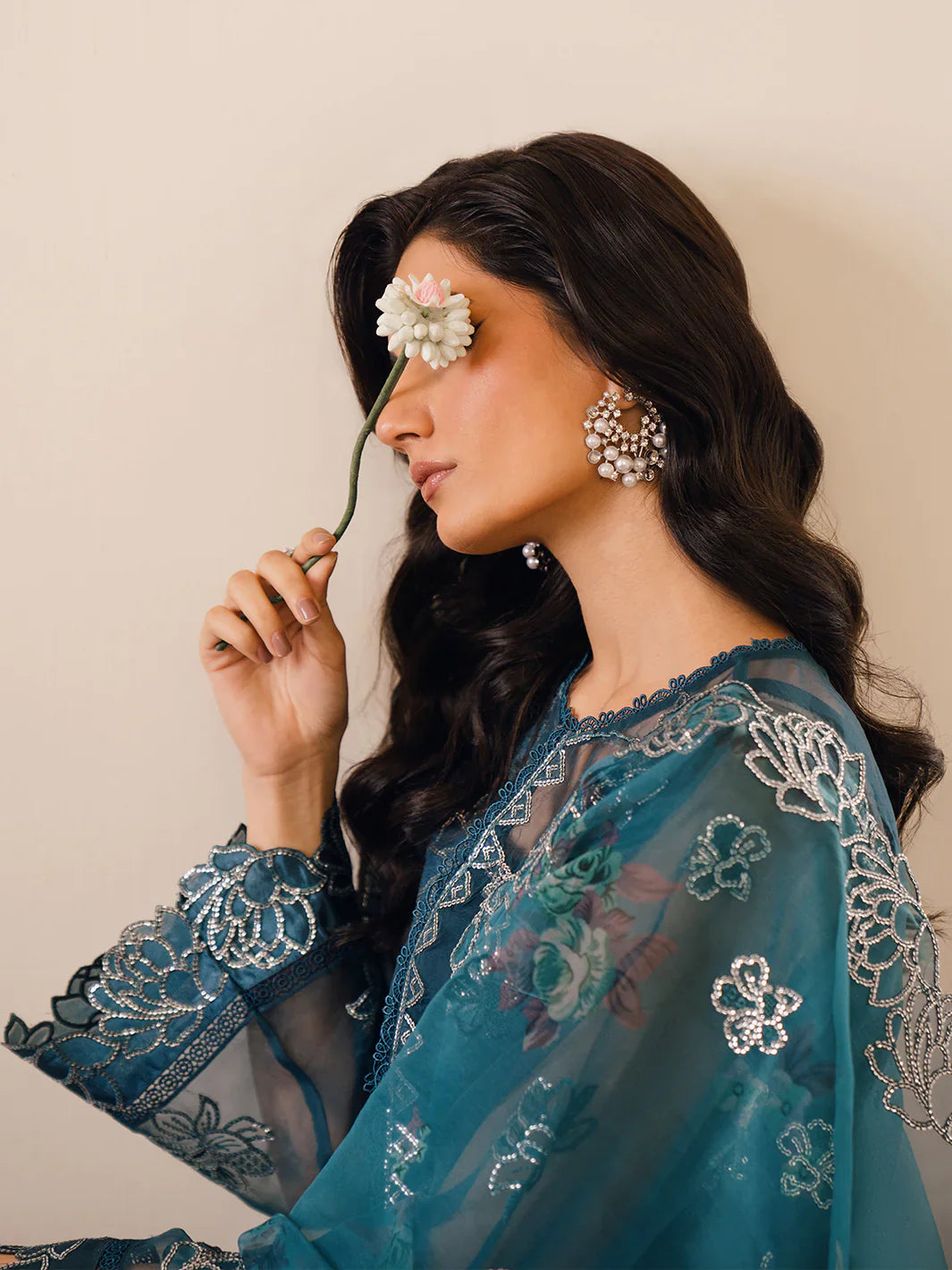 Bin Ilyas | Naqsh Luxury Lawn | Mavi by Bin Ilyas - Designer Dress - Type: Ladies Clothes - Available at Libayah - 100% Original