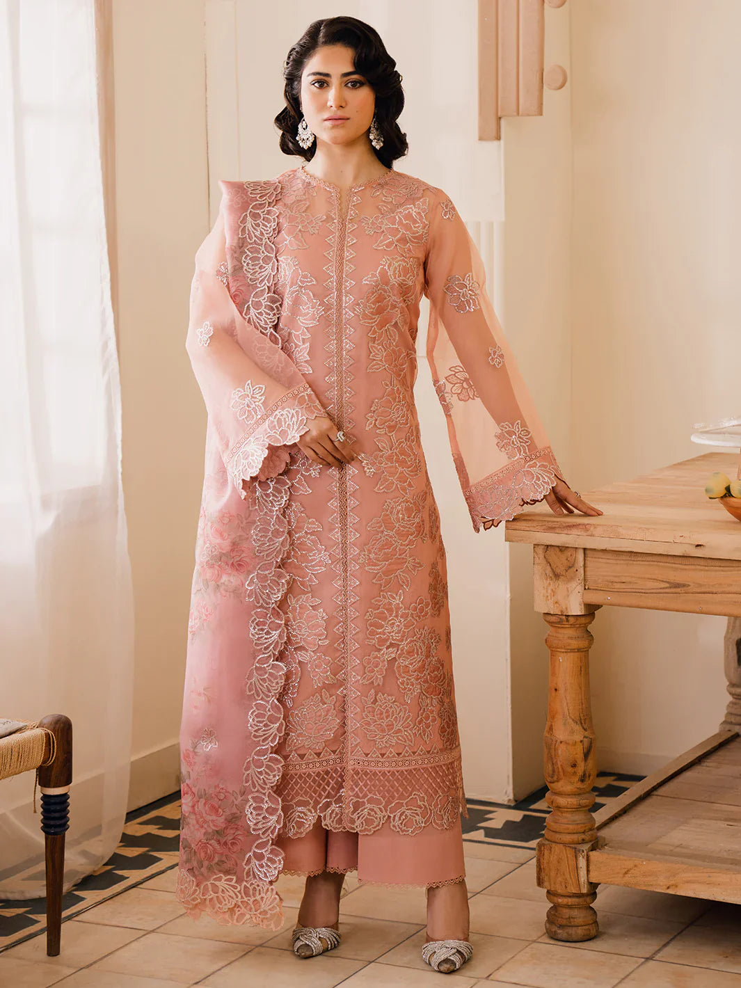 Bin Ilyas | Naqsh Luxury Lawn | Alora by Bin Ilyas - Designer Dress - Type: Ladies Clothes - Available at Libayah - 100% Original