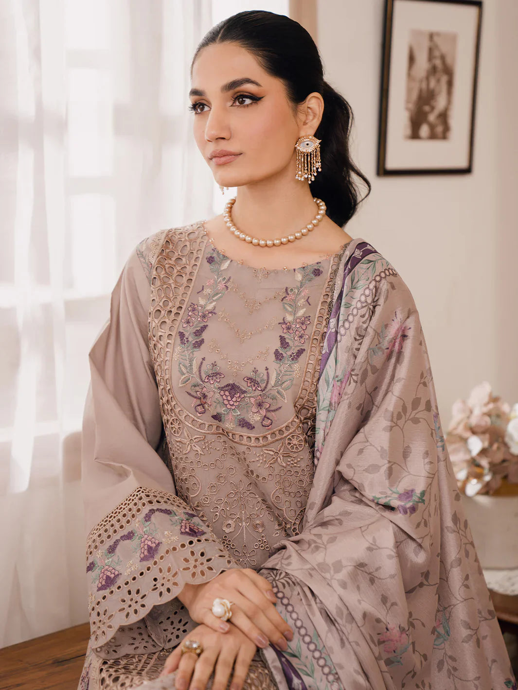 Bin Ilyas | Naqsh Luxury Lawn | Sorin by Bin Ilyas - Designer Dress - Type: Ladies Clothes - Available at Libayah - 100% Original