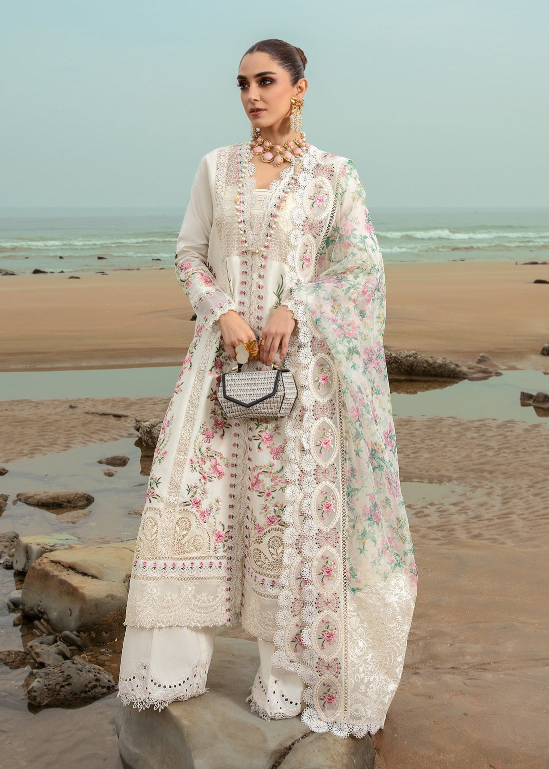 Crimson | Lawn 24 | Dove's Song - Cloud by Crimson - Designer Dress - Type: Ladies Clothes - Available at Libayah - 100% Original
