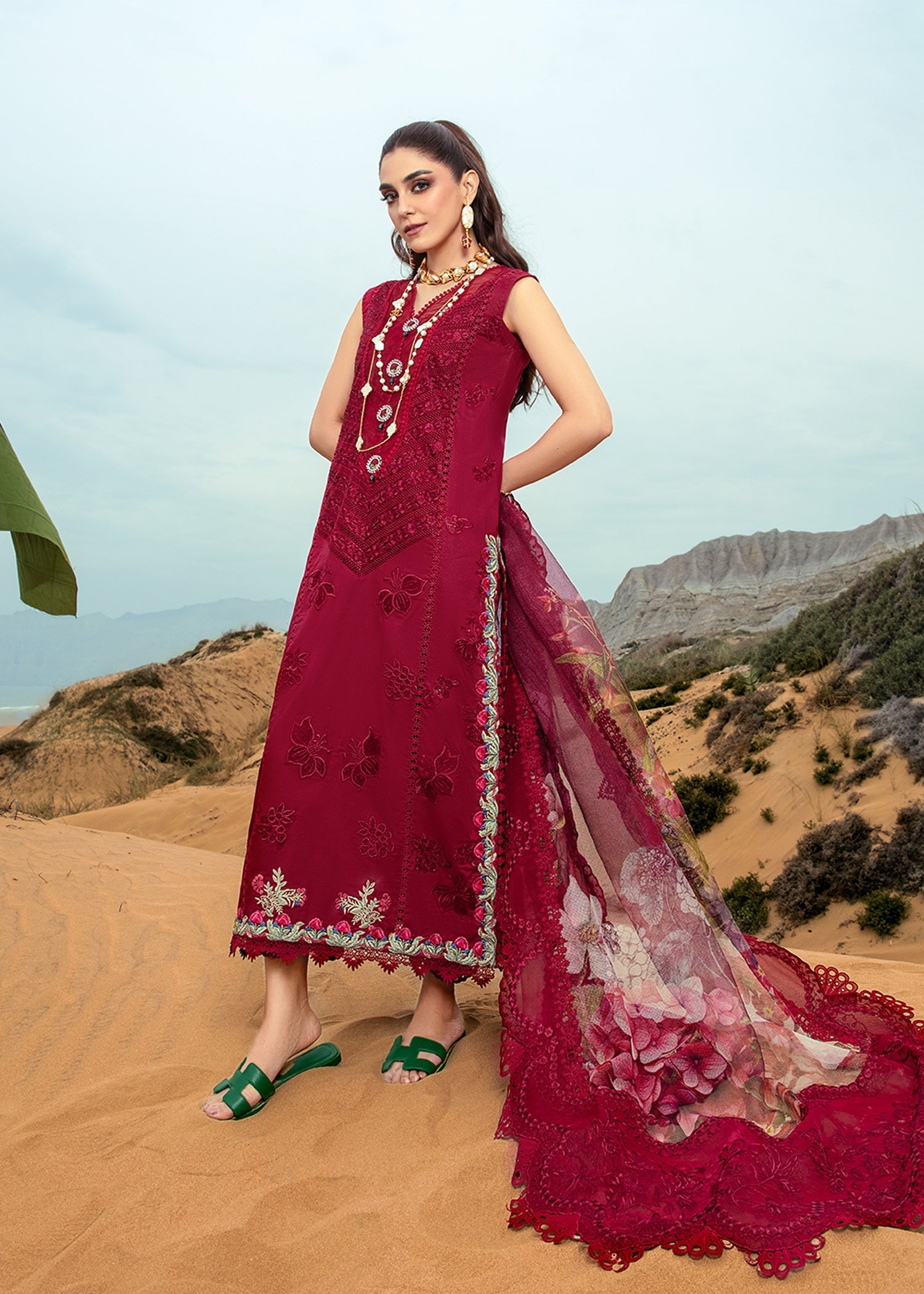 Crimson | Lawn 24 | Lillie de Jong - Cherry by Crimson - Designer Dress - Type: Ladies Clothes - Available at Libayah - 100% Original