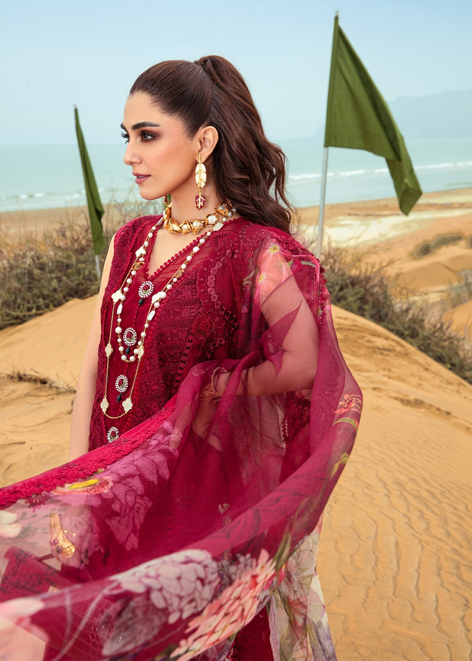 Crimson | Lawn 24 | Lillie de Jong - Cherry by Crimson - Designer Dress - Type: Ladies Clothes - Available at Libayah - 100% Original