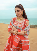Crimson | Lawn 24 | Stars of Fire - Fiesta Coral by Crimson - Designer Dress - Type: Ladies Clothes - Available at Libayah - 100% Original