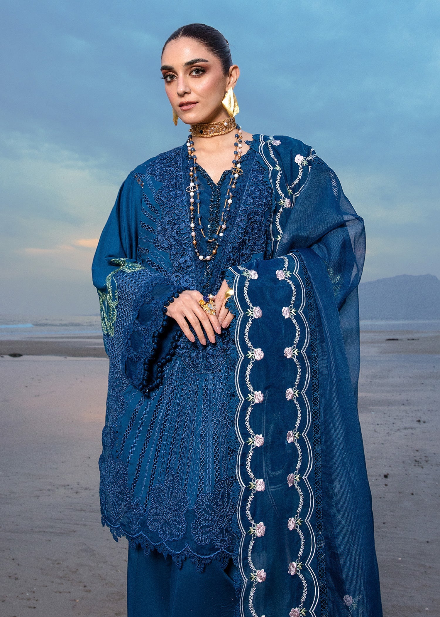 Crimson | Lawn 24 | Ulysses - Midnight by Crimson - Designer Dress - Type: Ladies Clothes - Available at Libayah - 100% Original