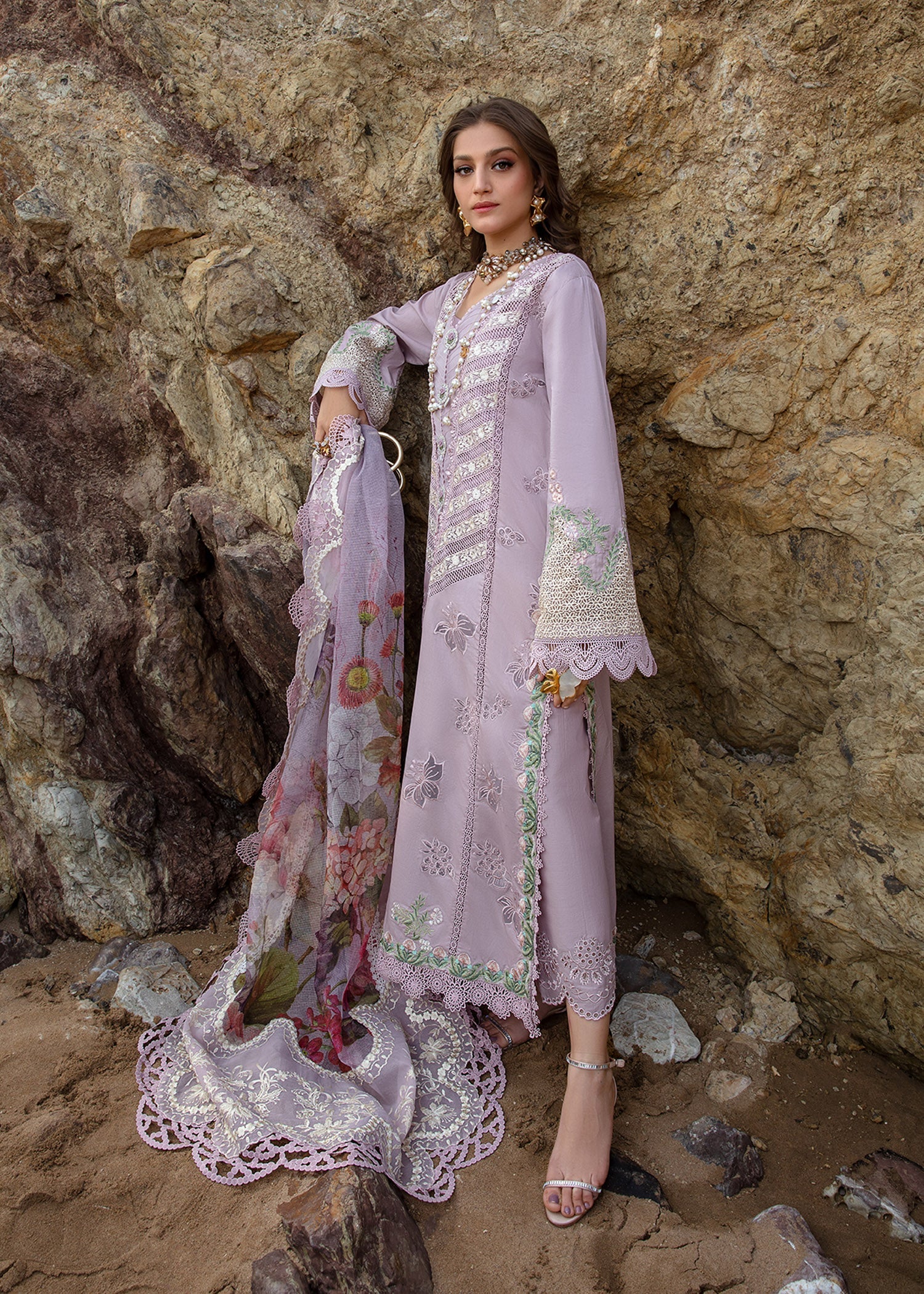 Crimson | Lawn 24 | Lillie de Jong - Amethyst by Crimson - Designer Dress - Type: Ladies Clothes - Available at Libayah - 100% Original