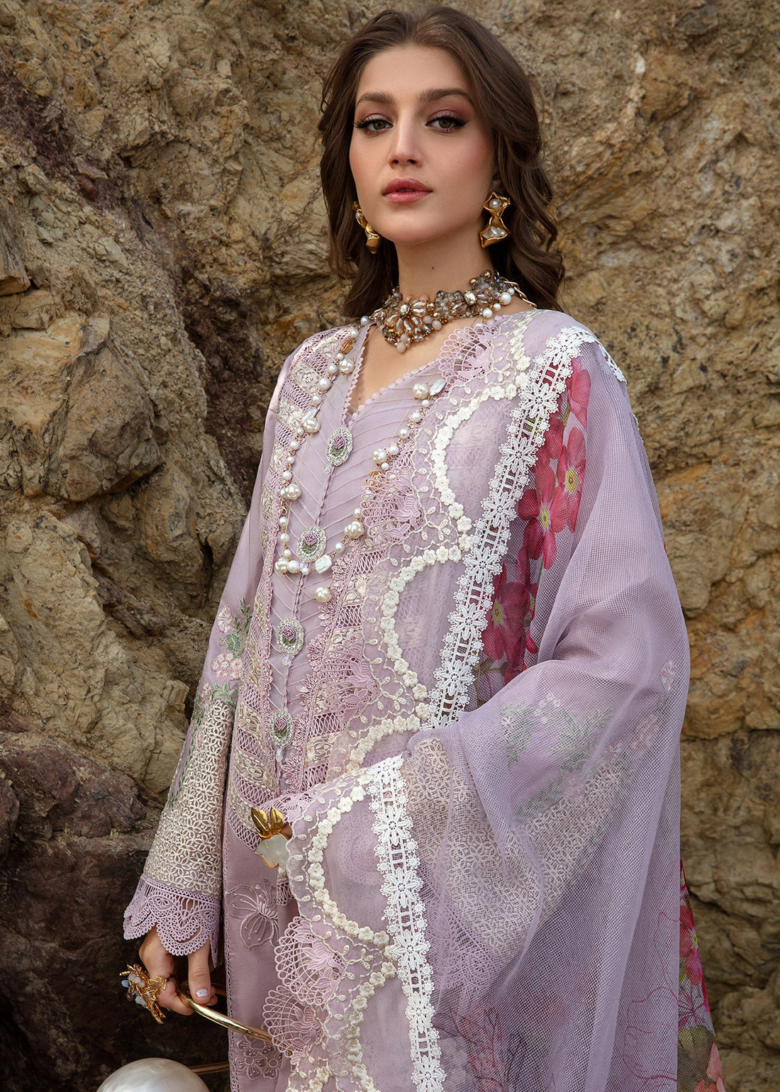 Crimson | Lawn 24 | Lillie de Jong - Amethyst by Crimson - Designer Dress - Type: Ladies Clothes - Available at Libayah - 100% Original