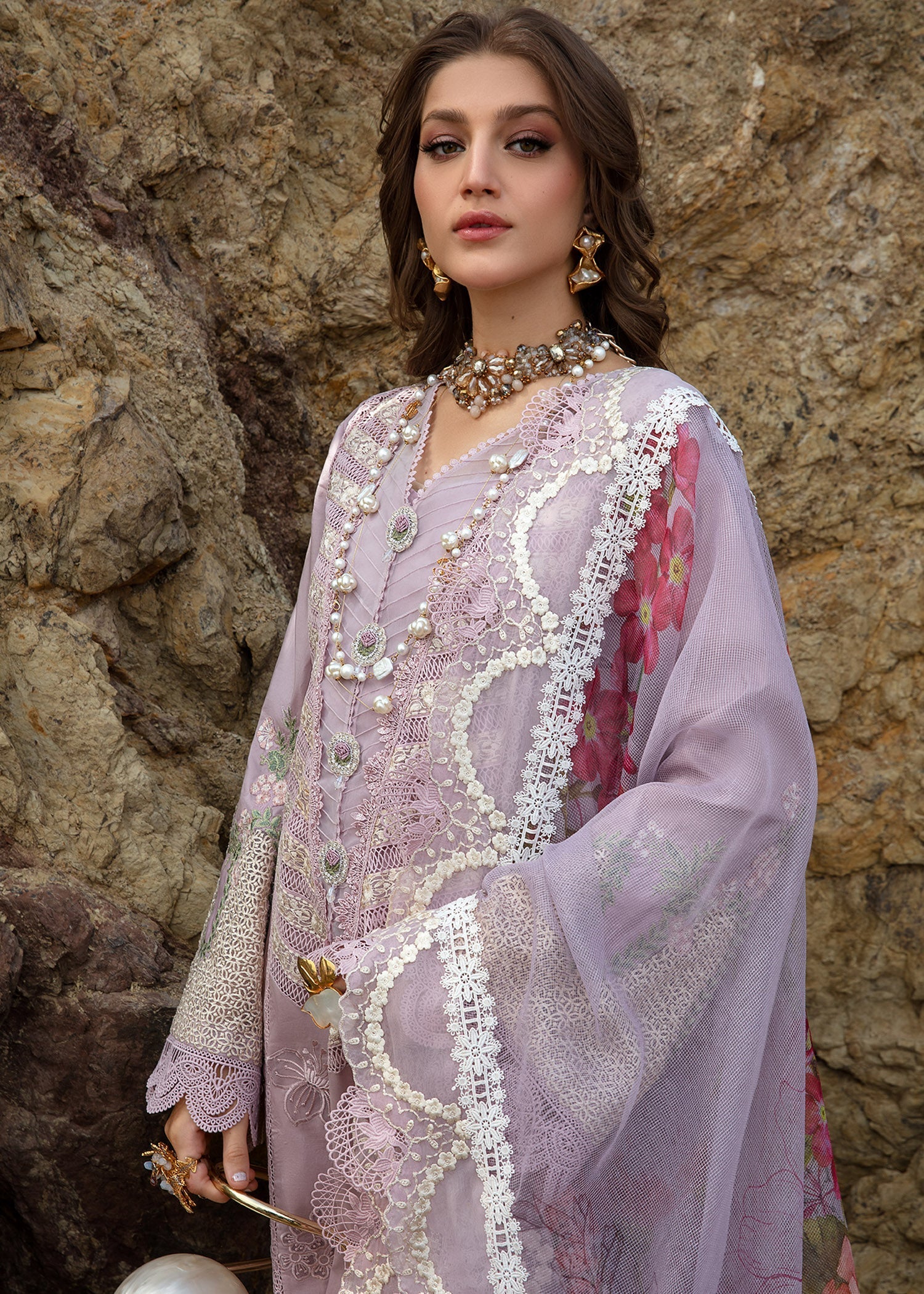 Crimson | Lawn 24 | Lillie de Jong - Amethyst by Crimson - Designer Dress - Type: Ladies Clothes - Available at Libayah - 100% Original