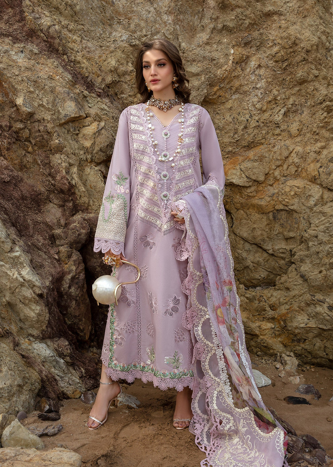 Crimson | Lawn 24 | Lillie de Jong - Amethyst by Crimson - Designer Dress - Type: Ladies Clothes - Available at Libayah - 100% Original