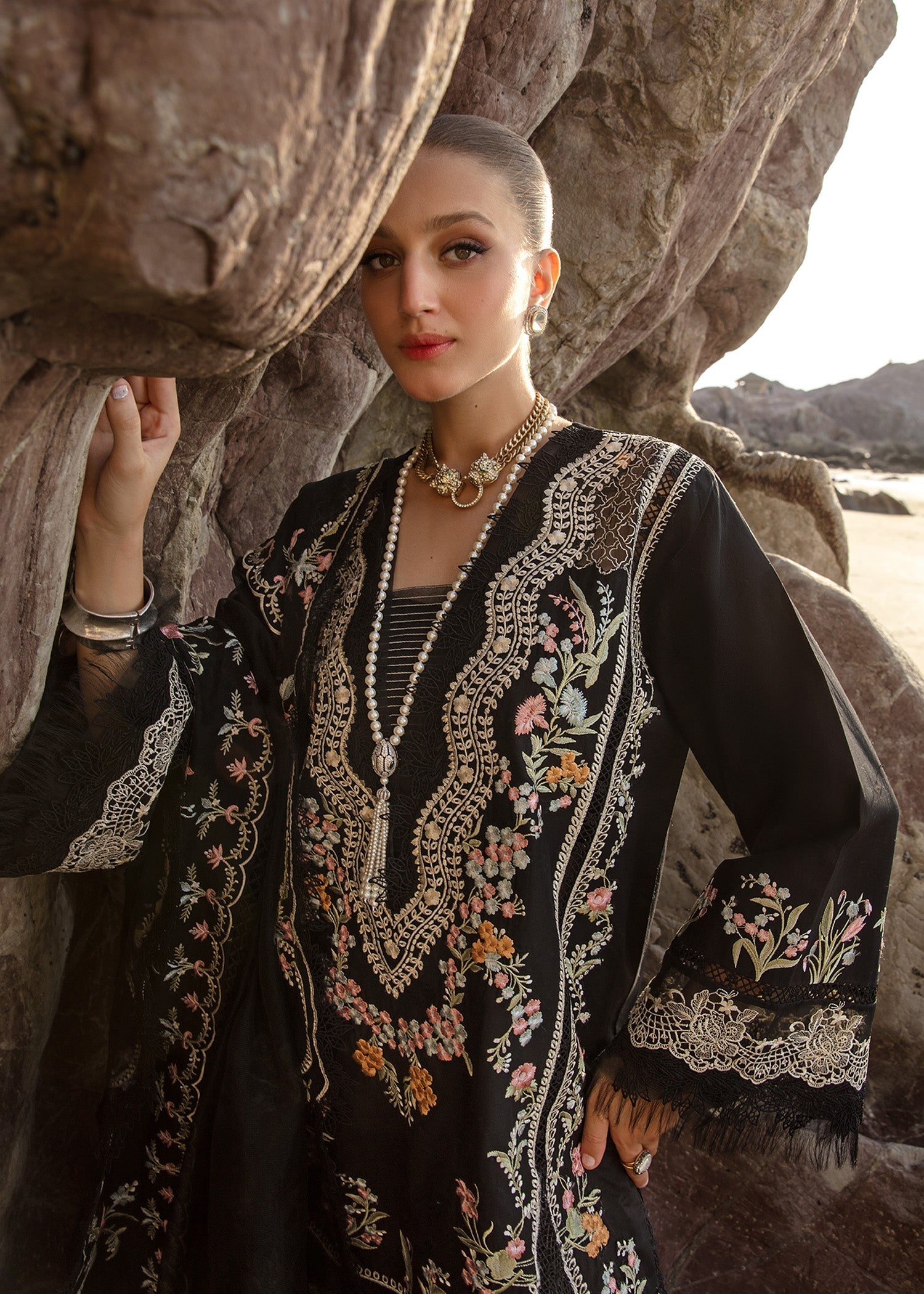 Crimson | Lawn 24 | Lolita - Onyx by Crimson - Designer Dress - Type: Ladies Clothes - Available at Libayah - 100% Original