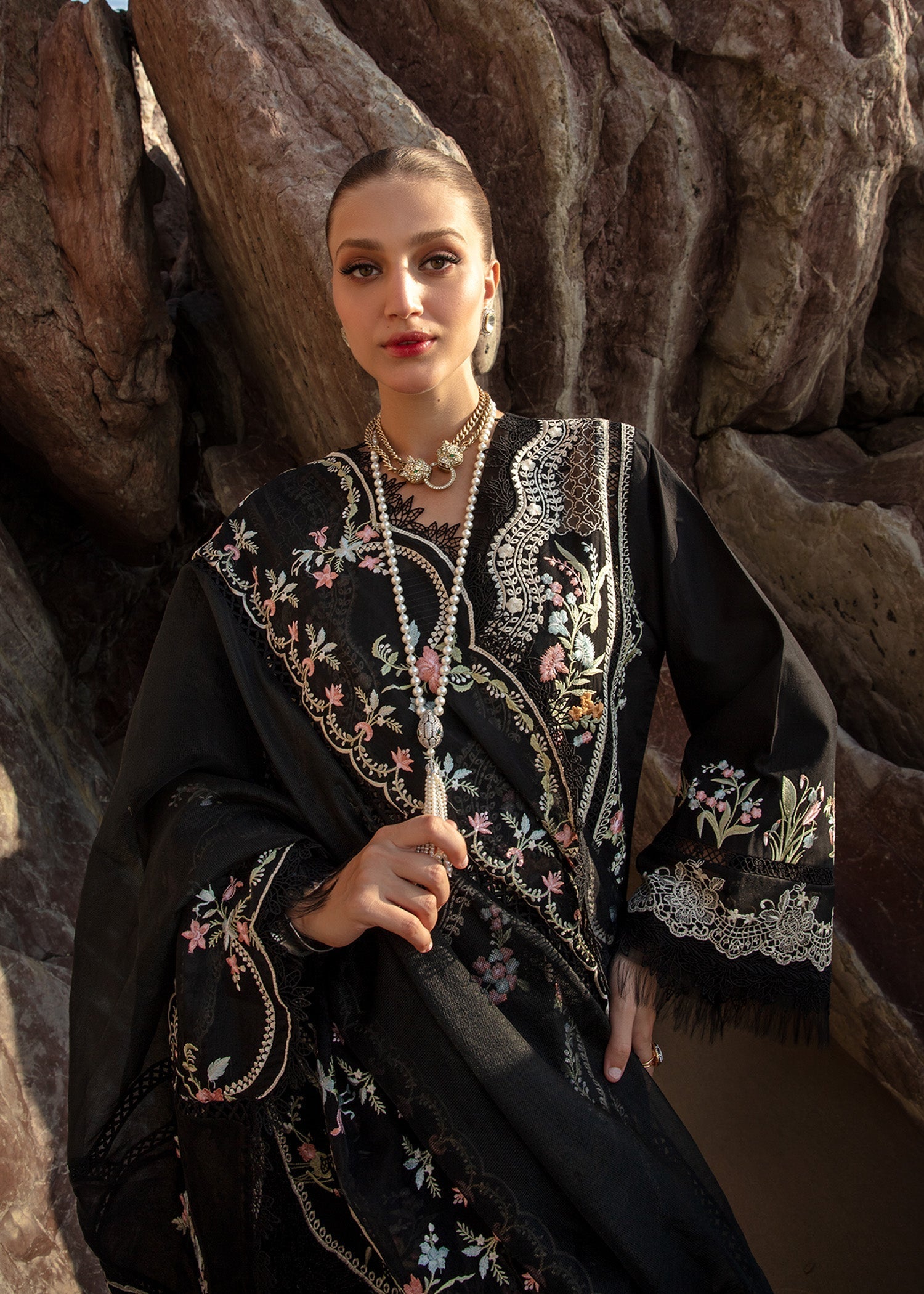 Crimson | Lawn 24 | Lolita - Onyx by Crimson - Designer Dress - Type: Ladies Clothes - Available at Libayah - 100% Original