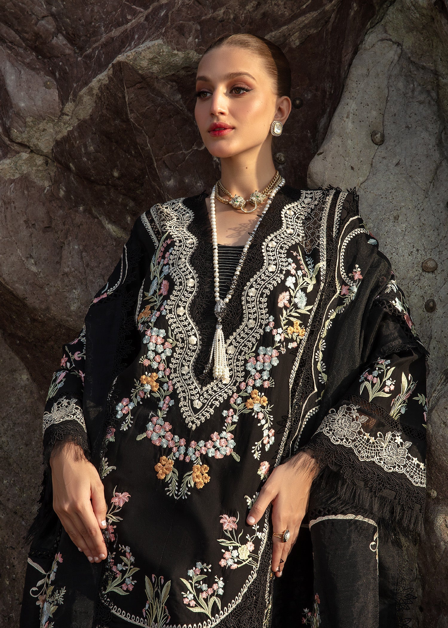 Crimson | Lawn 24 | Lolita - Onyx by Crimson - Designer Dress - Type: Ladies Clothes - Available at Libayah - 100% Original