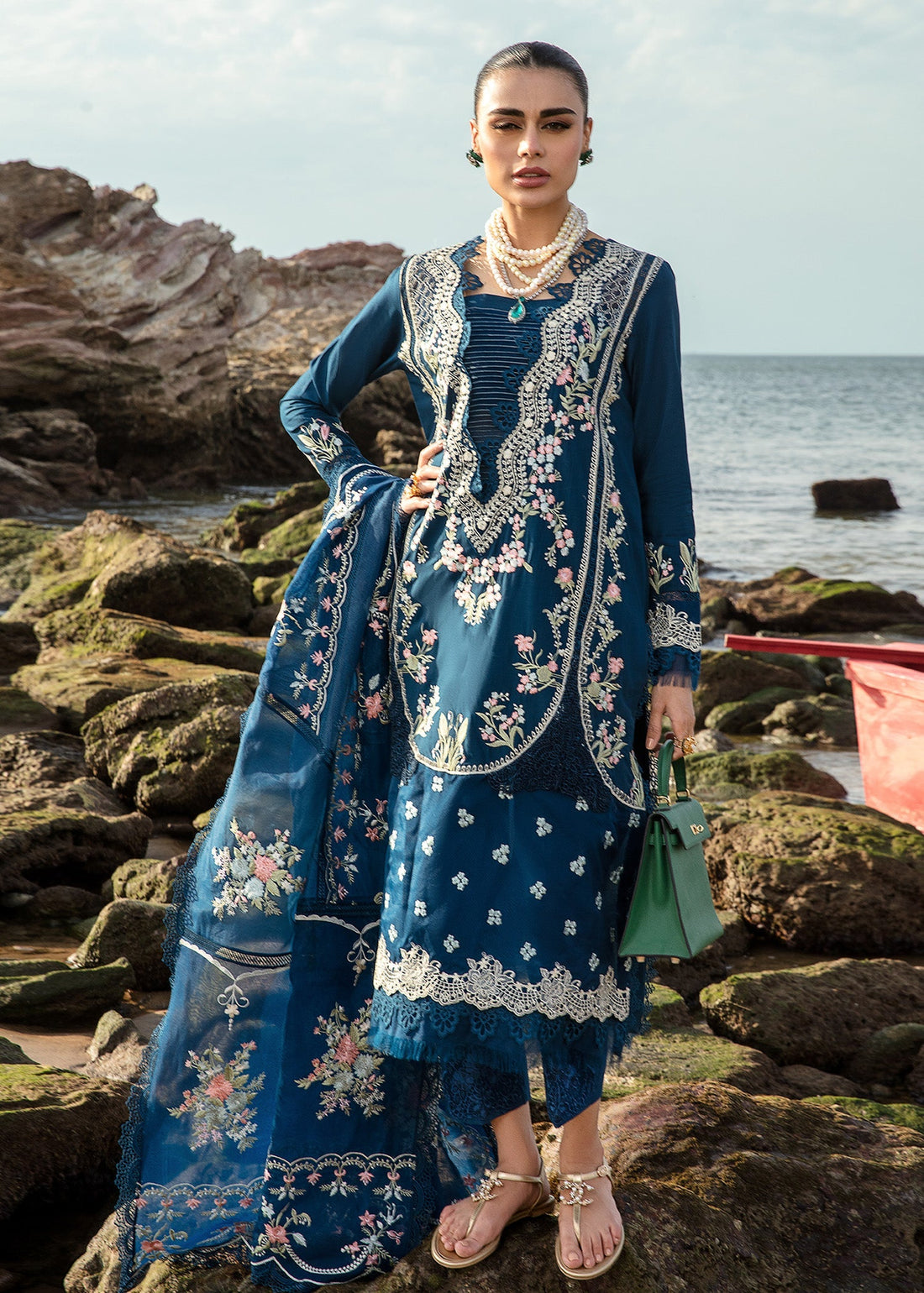Crimson | Lawn 24 | Lolita - Lapis by Crimson - Designer Dress - Type: Ladies Clothes - Available at Libayah - 100% Original