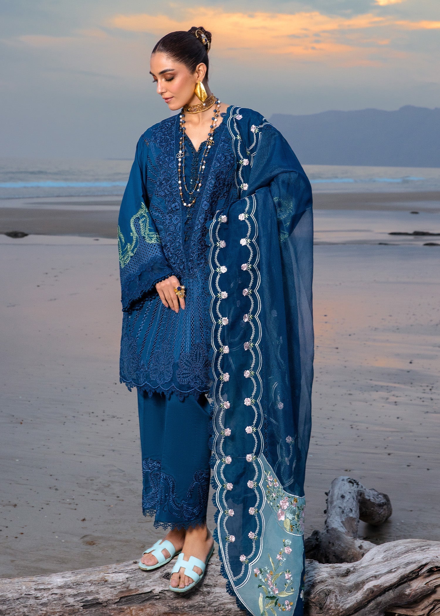 Crimson | Lawn 24 | Ulysses - Midnight by Crimson - Designer Dress - Type: Ladies Clothes - Available at Libayah - 100% Original