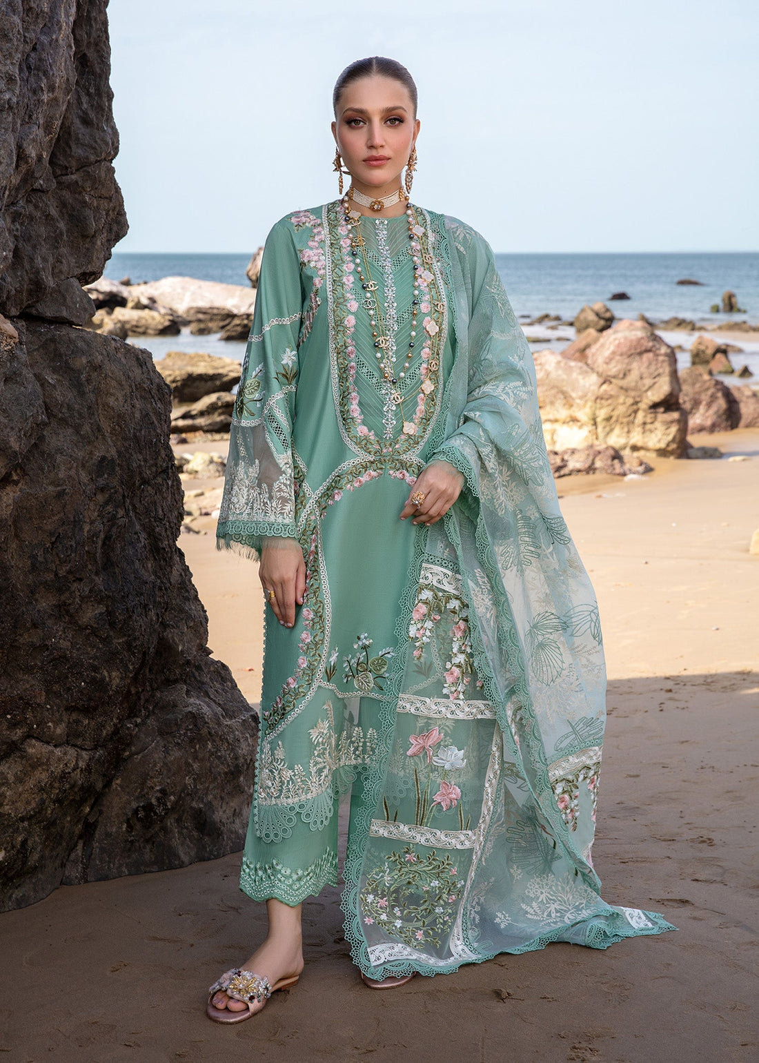 Crimson | Lawn 24 | Winds of Eden - Jade by Crimson - Designer Dress - Type: Ladies Clothes - Available at Libayah - 100% Original