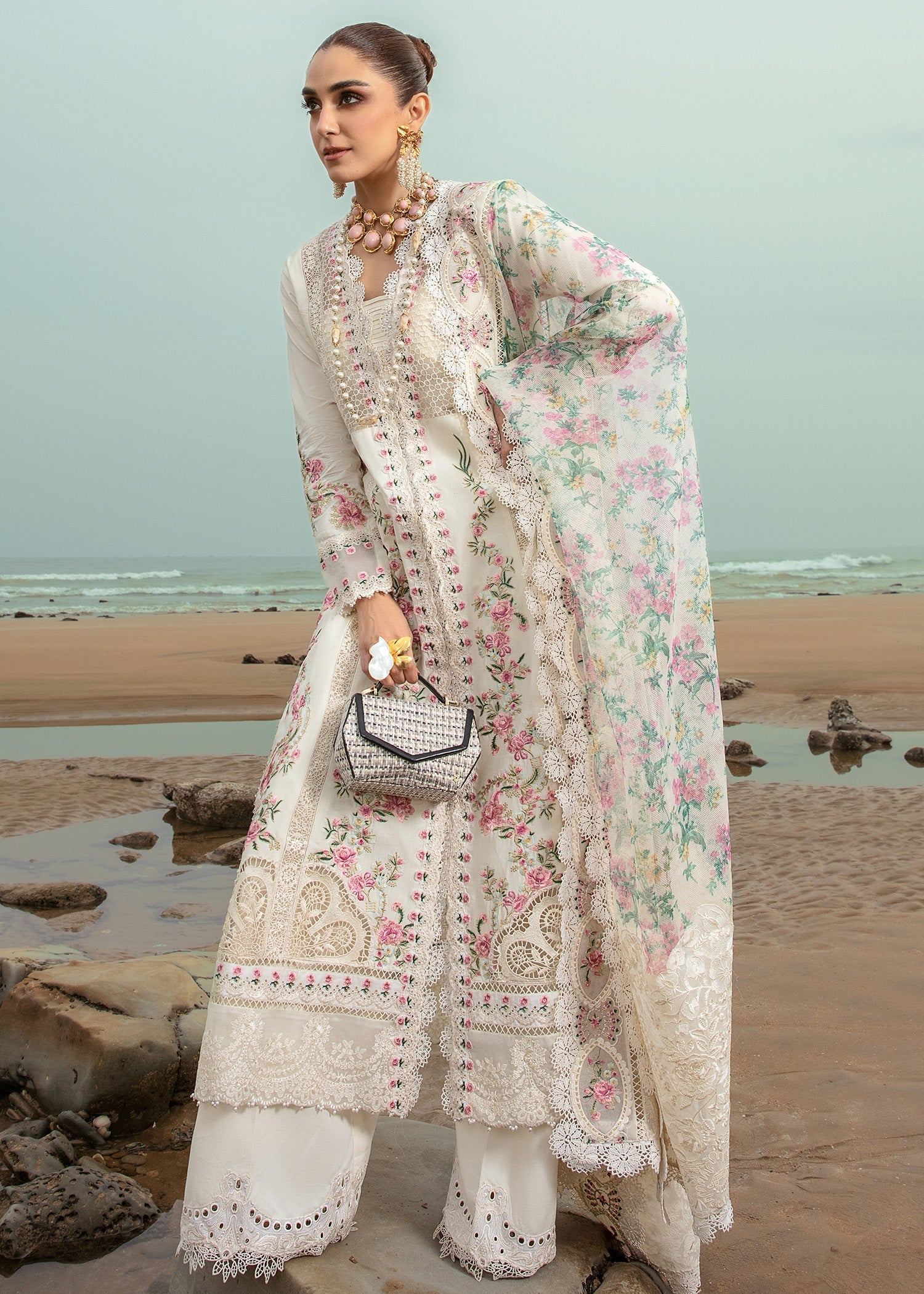 Crimson | Lawn 24 | Dove's Song - Cloud by Crimson - Designer Dress - Type: Ladies Clothes - Available at Libayah - 100% Original