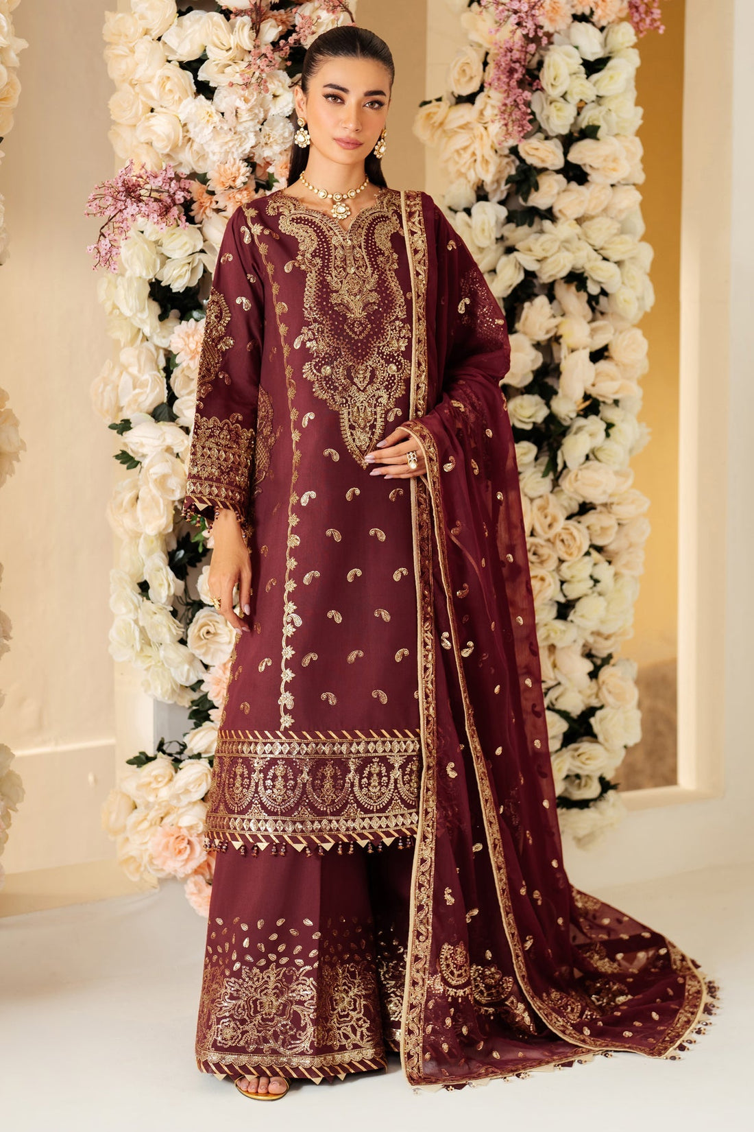 Alizeh | Luxury Raw Silk | AF-RS-01-SALSA by Alizeh - Designer Dress - Type: Ladies Clothes - Available at Libayah - 100% Original